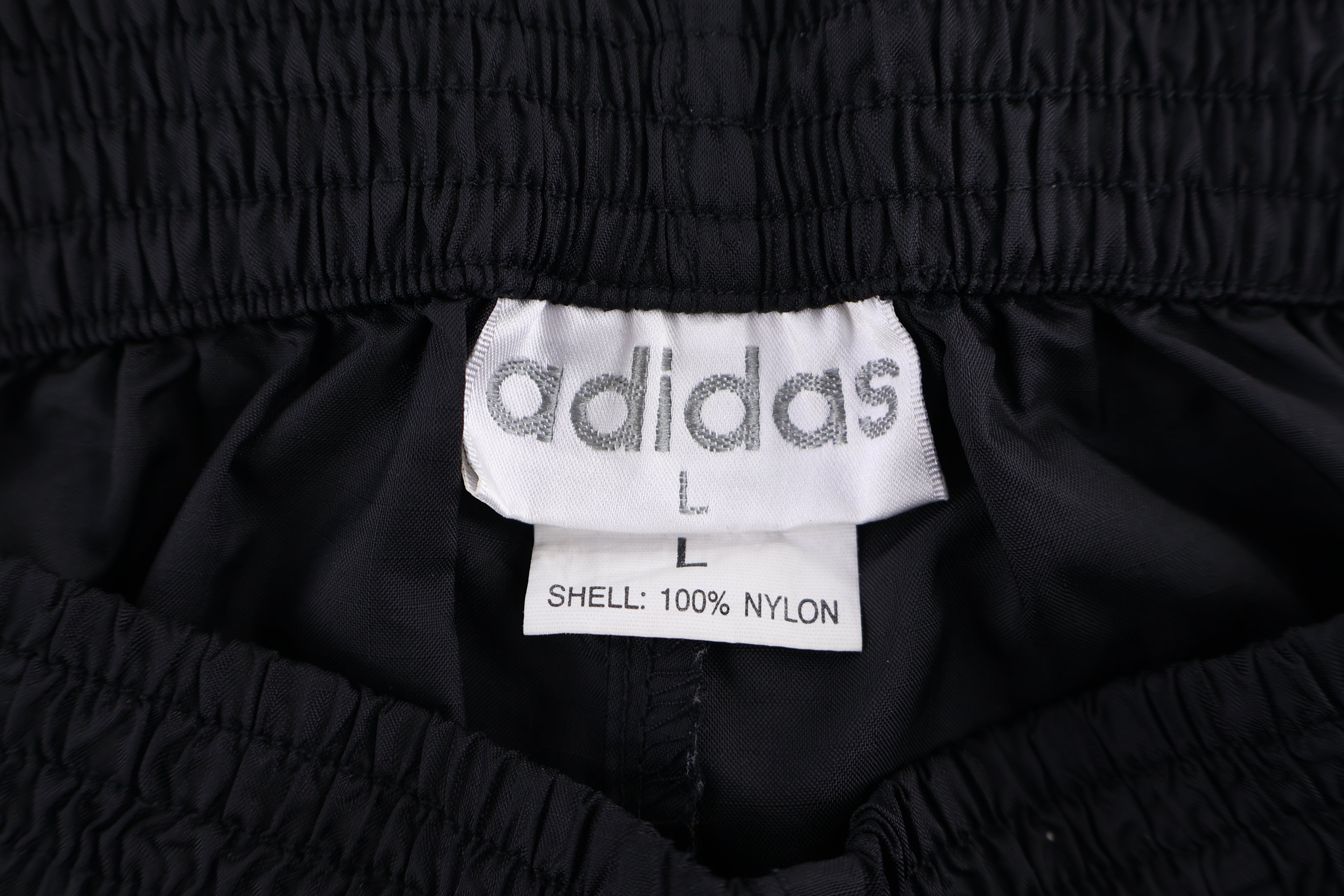 90's Adidas Logo Embroidered Black & White Pants