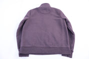Women's Carhartt Logo Patch Purple Quarter Zip Sweatshirt