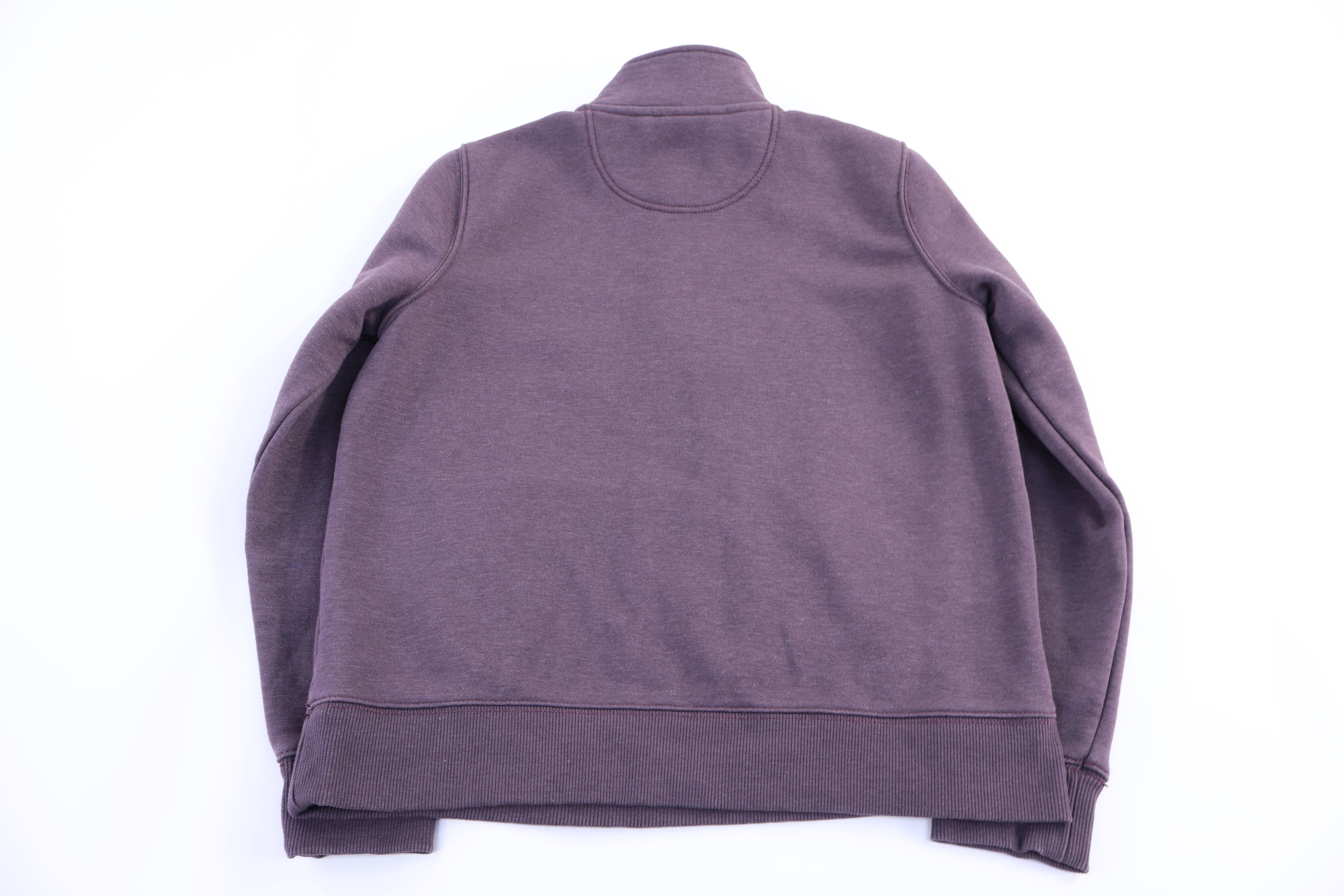 Women's Carhartt Logo Patch Purple Quarter Zip Sweatshirt