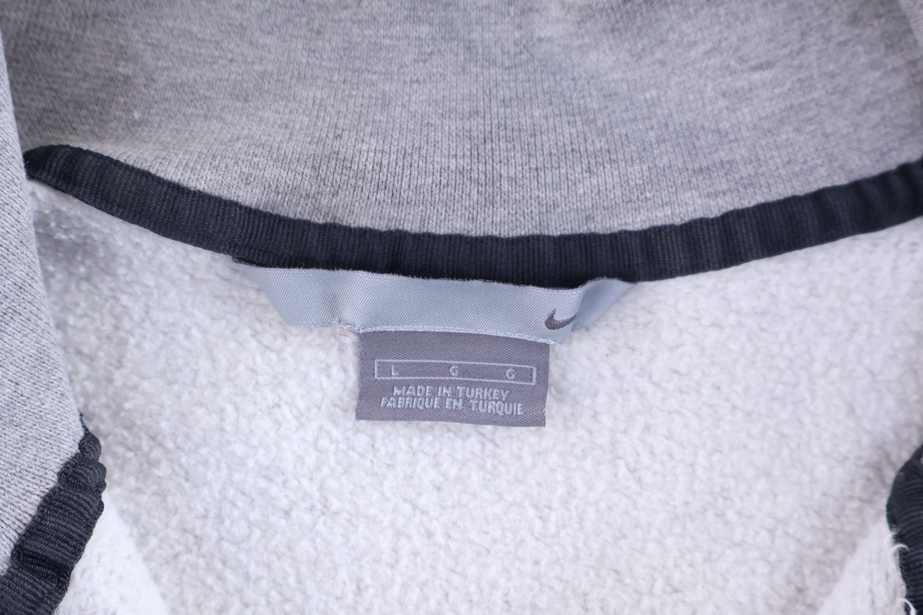 Vintage Nike Embroidered Logo Grey Quarter Zip Pullover