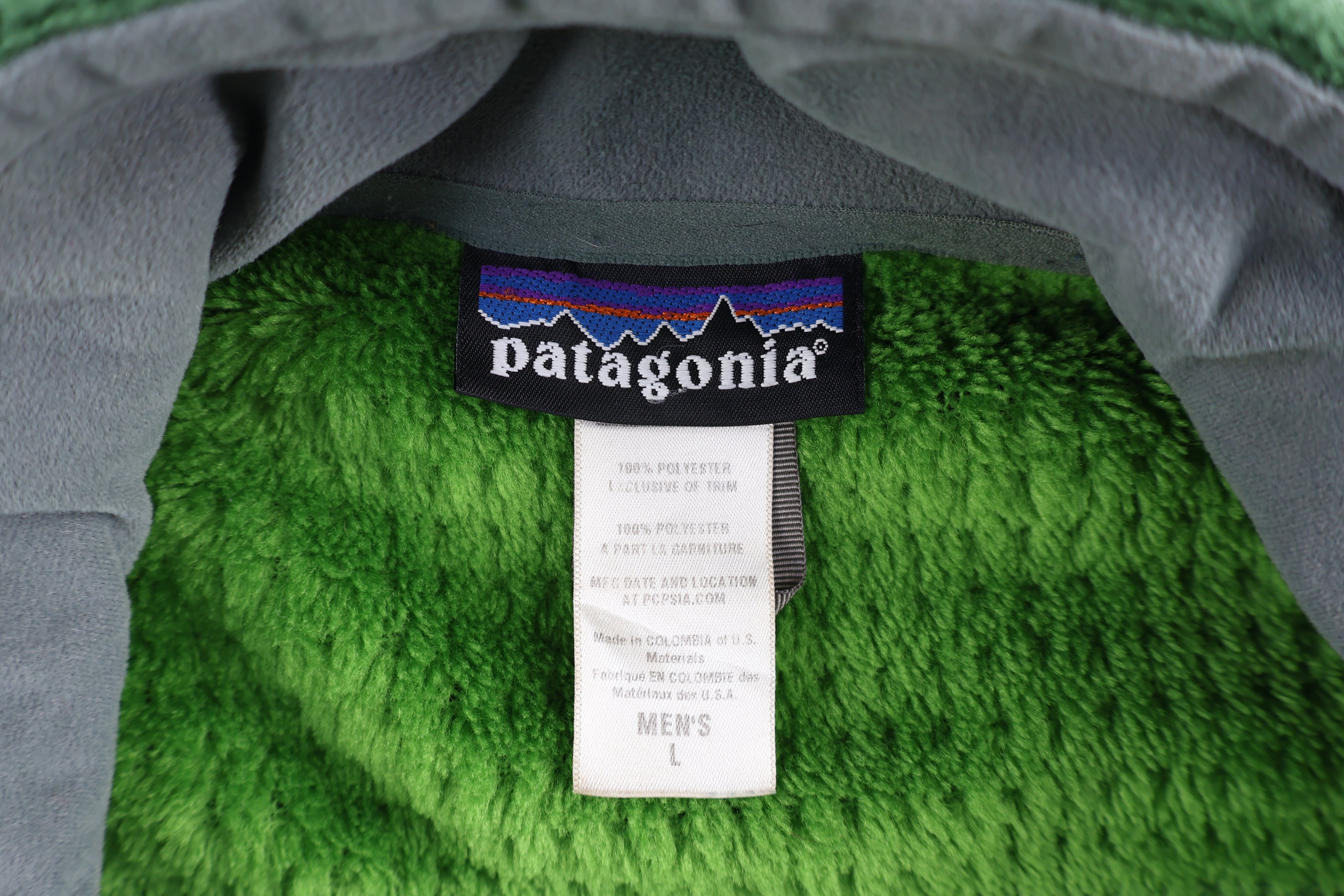 Patagonia Logo Patch Green Full Zip Jacket