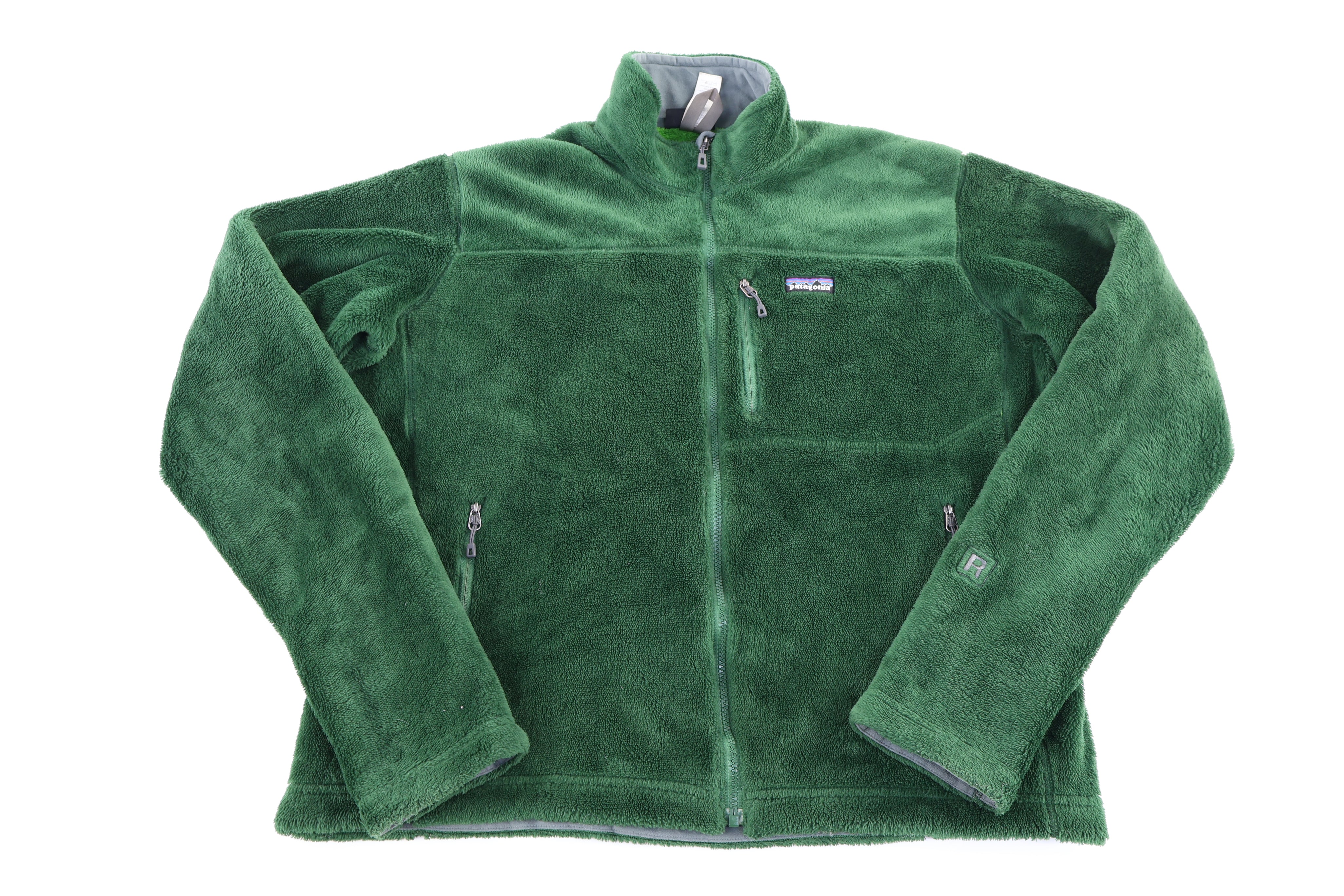 Patagonia Logo Patch Green Full Zip Jacket