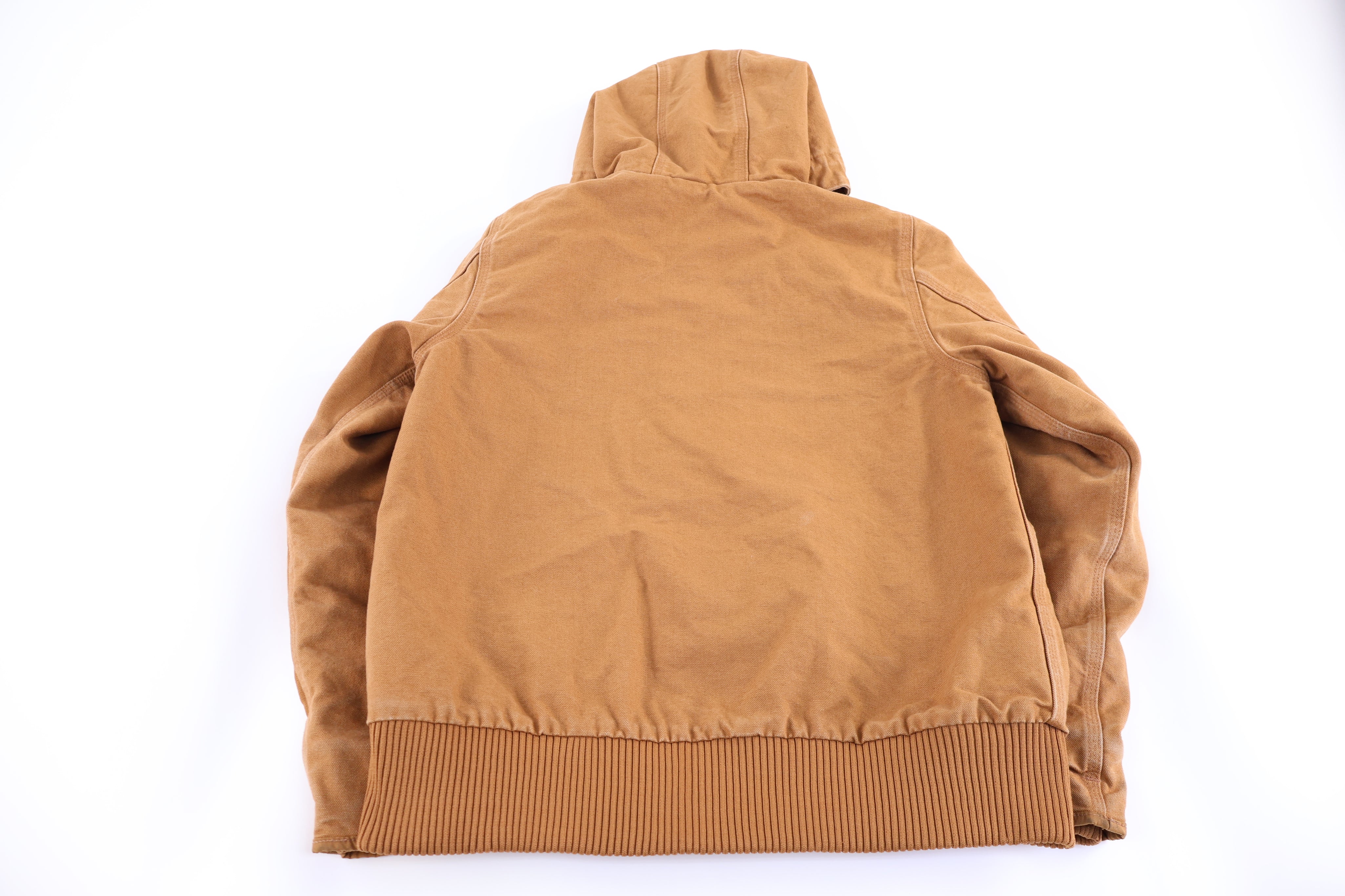 Women's Carhartt Logo Patch Tan Full Zip Jacket