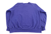 Vintage Champion Embroidered Logo Purple Sweatshirt