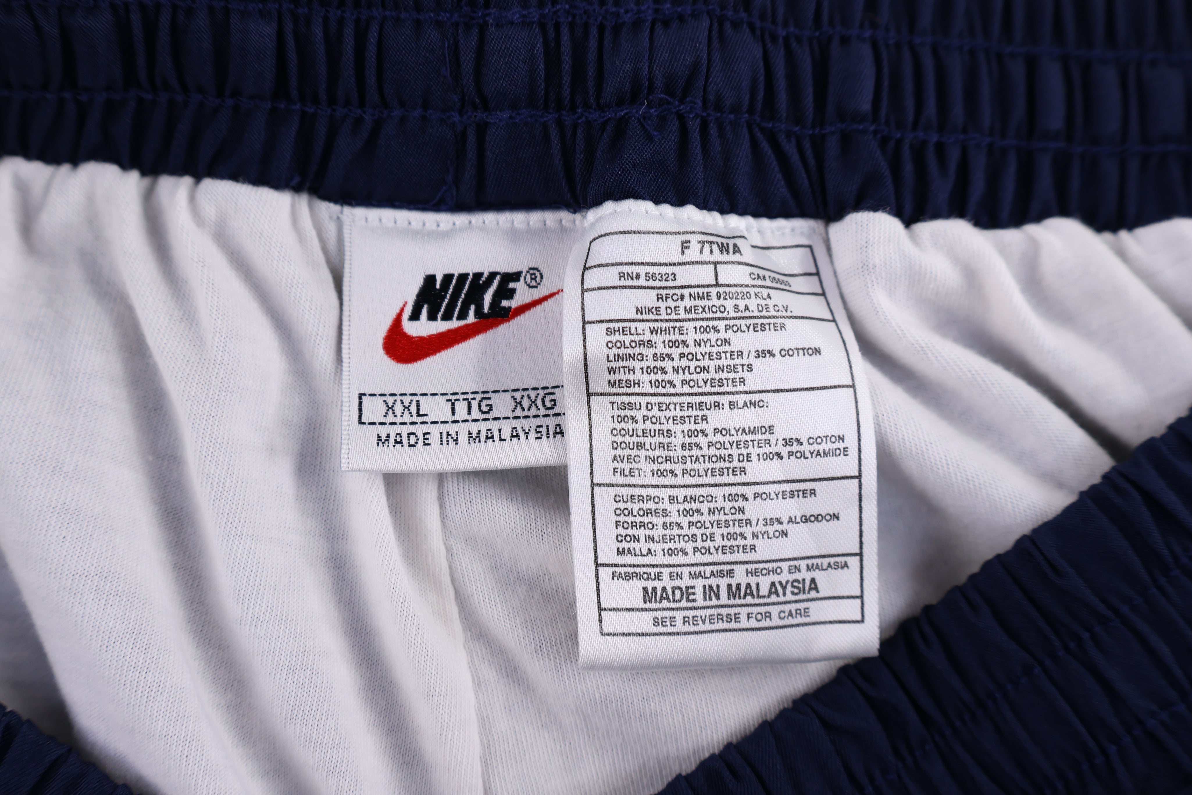 90's Nike Embroidered Logo Blue Track Pants