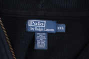 Polo by Ralph Lauren Embroidered Logo Black Full Zip Jacket