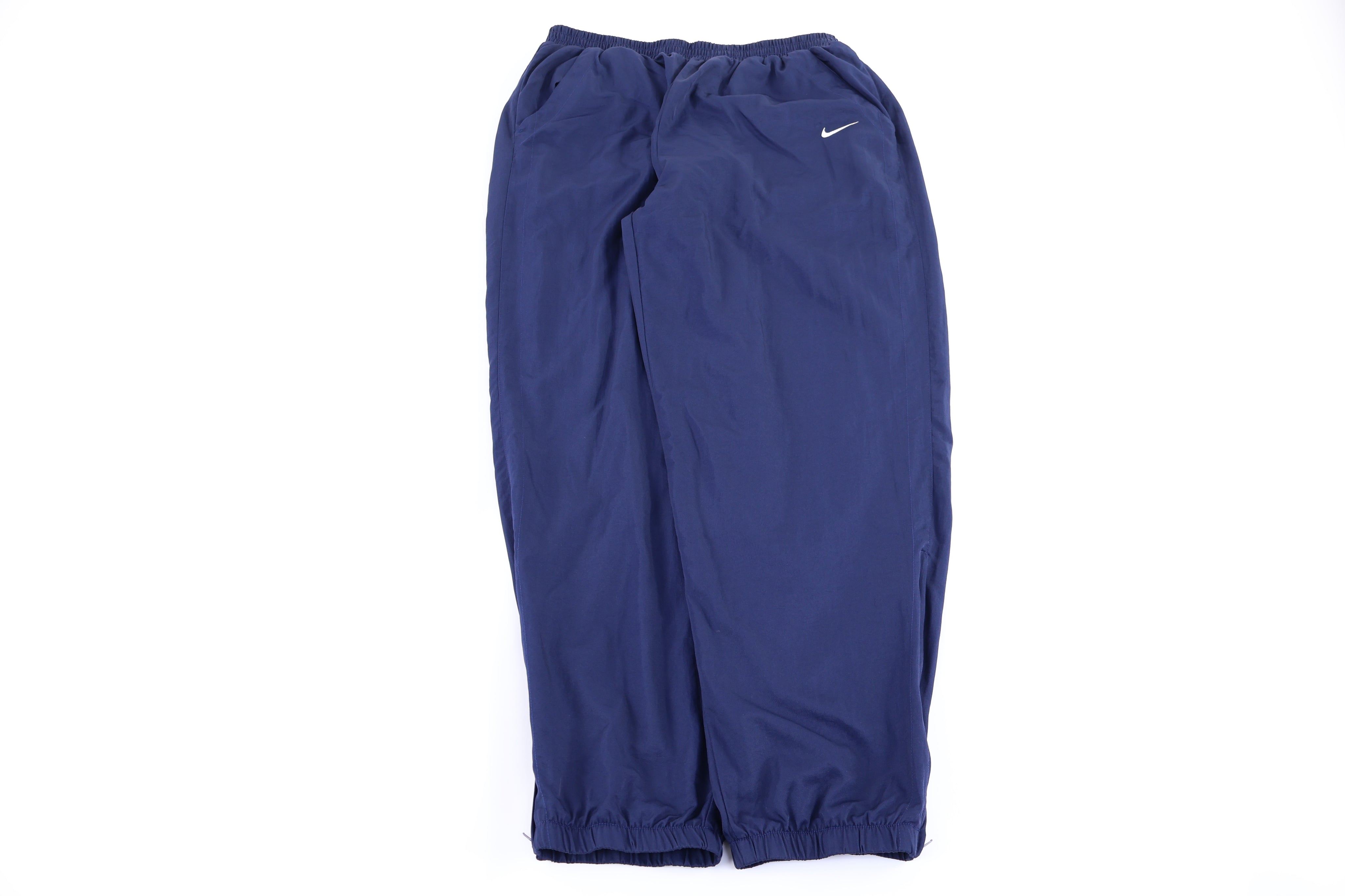 90's Nike Embroidered Logo Blue Track Pants