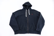 Polo by Ralph Lauren Embroidered Logo Black Full Zip Jacket