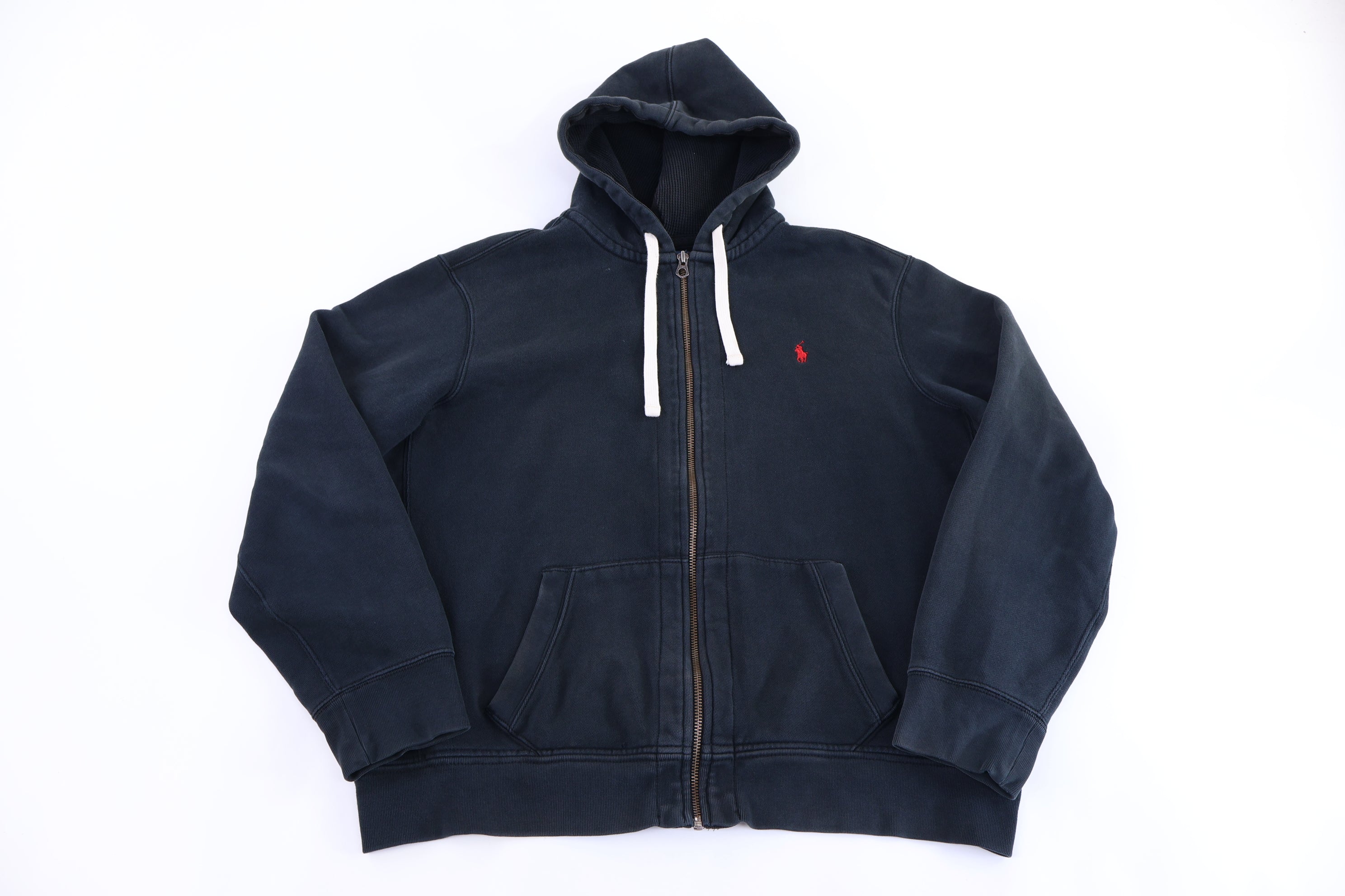 Polo by Ralph Lauren Embroidered Logo Black Full Zip Jacket