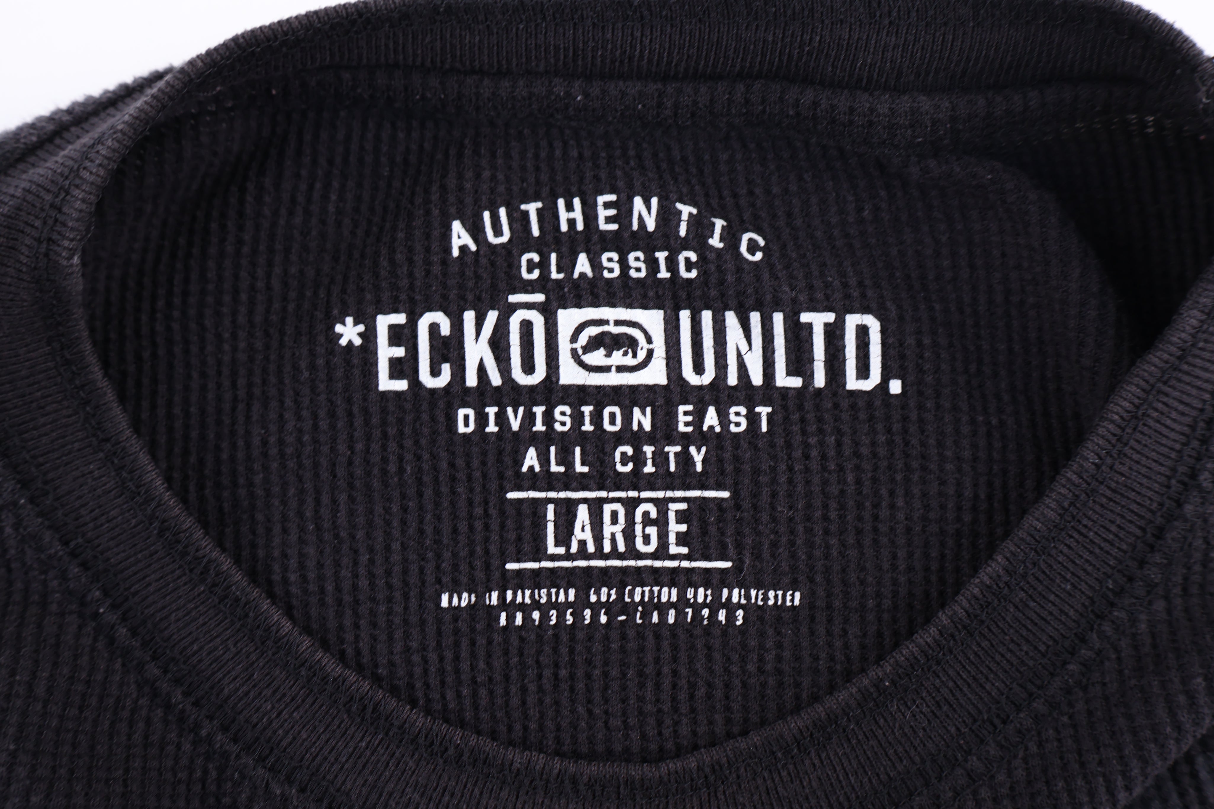 Ecko Unltd Black Thermal LS T-shirt