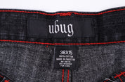 Y2K UBUG Embroidered Denim Shorts