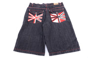 Y2K UBUG Embroidered Denim Shorts