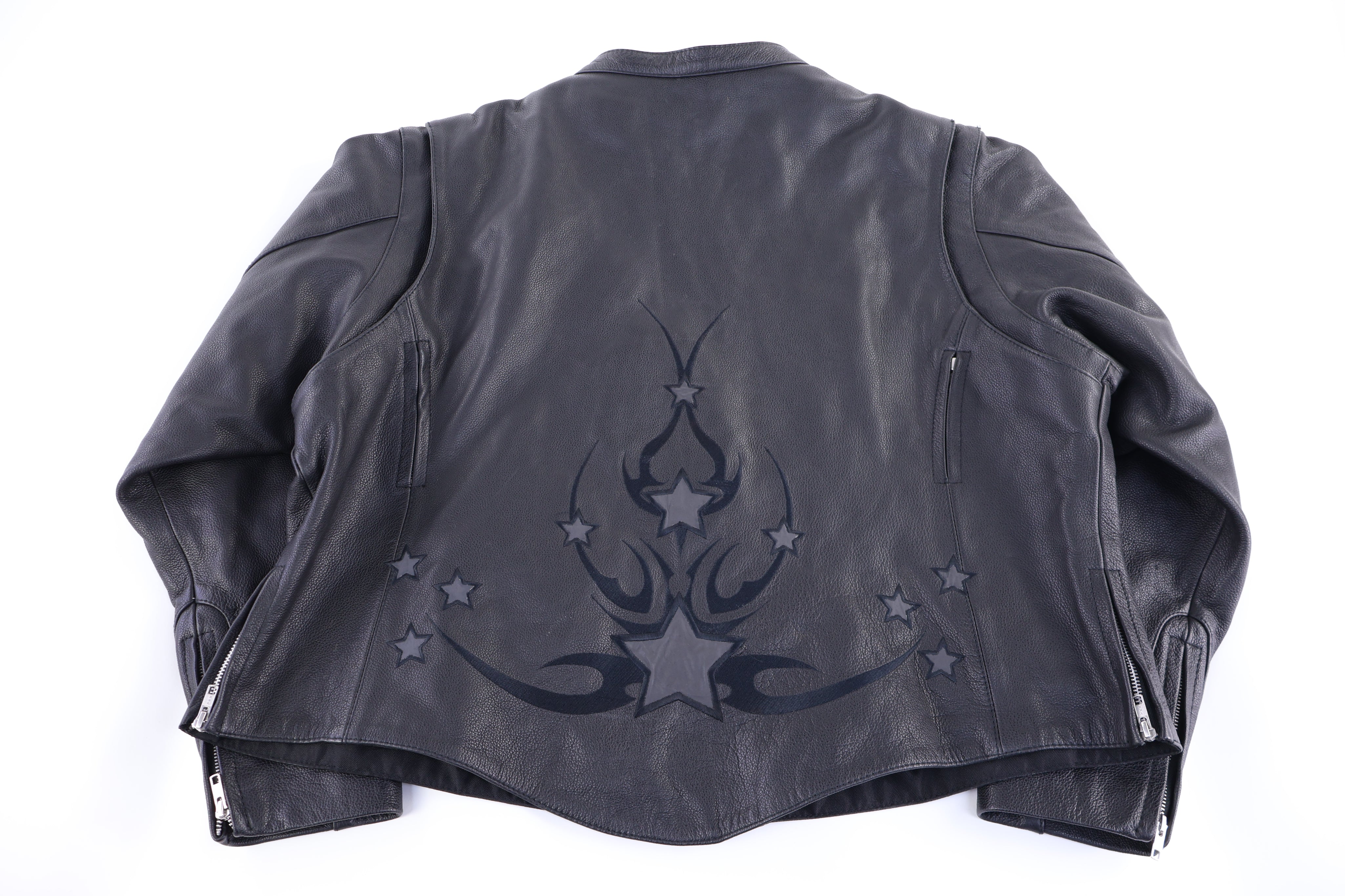 Women's Vintage First Classics Black Full Zip Leather Jacket