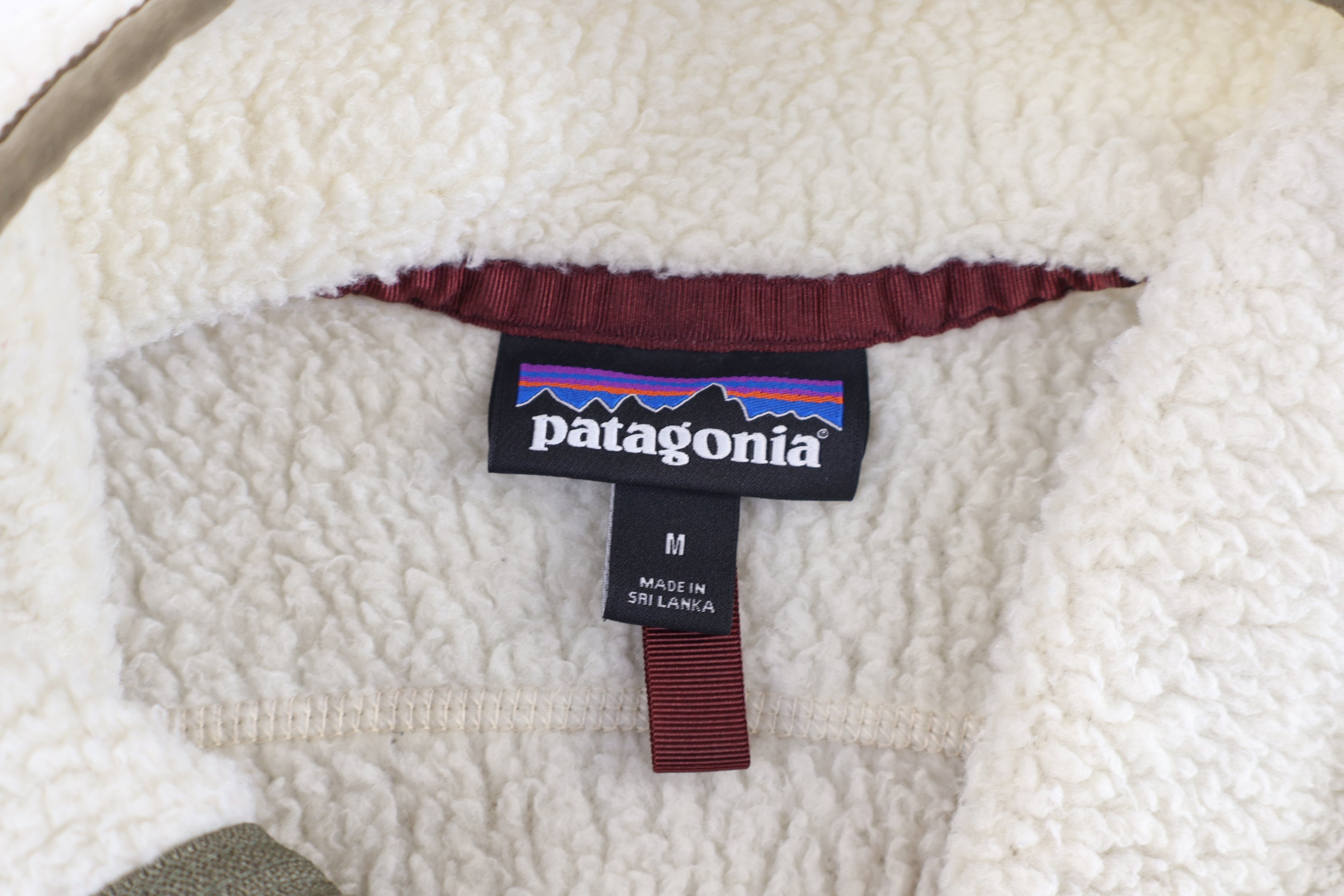 Women's Patagonia Logo Patch Sherpa Full Zip Vest