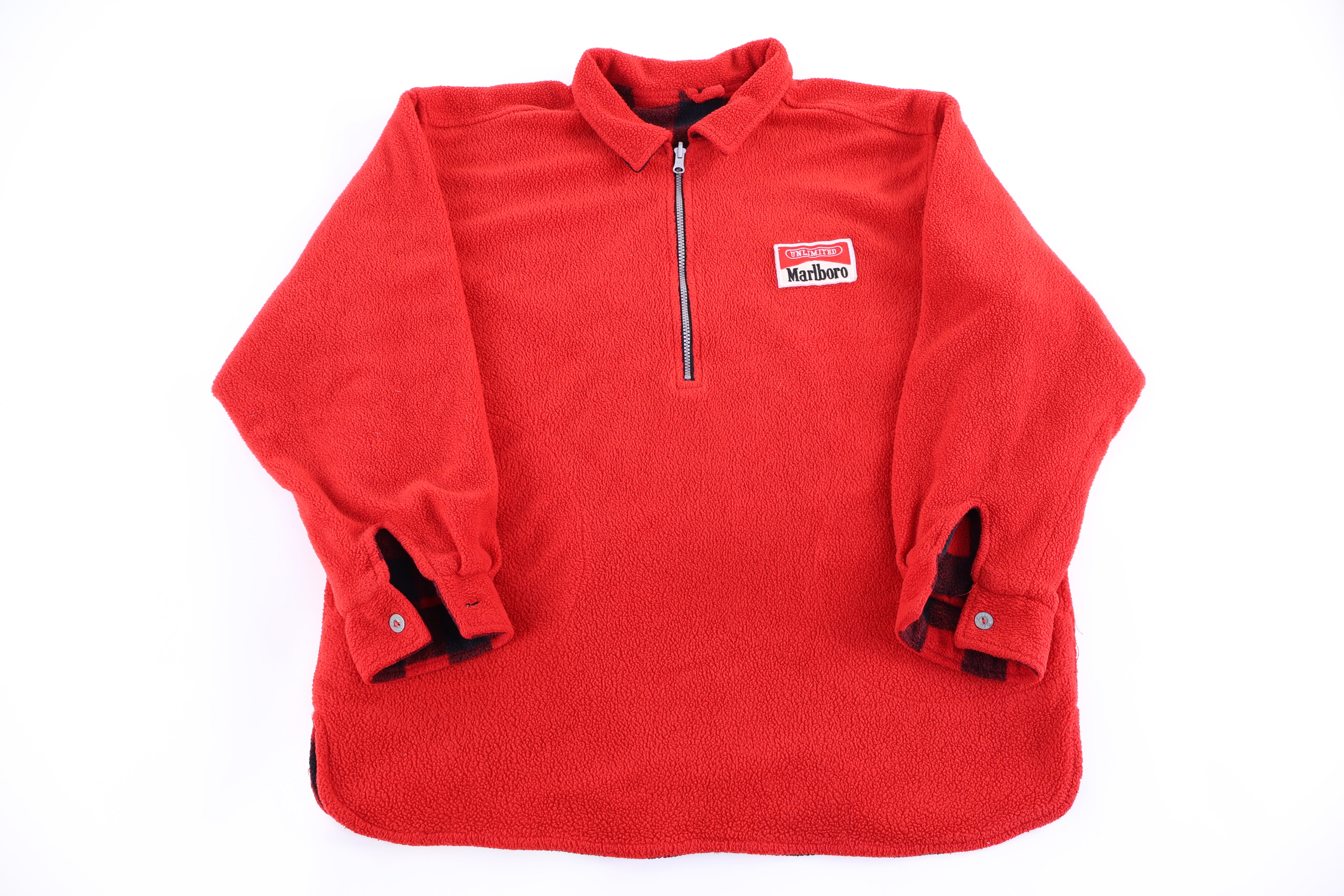 90's Marlboro Reversible Fleece Pullover