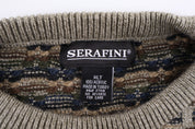 90's Serafini Multipattern Knit Sweater