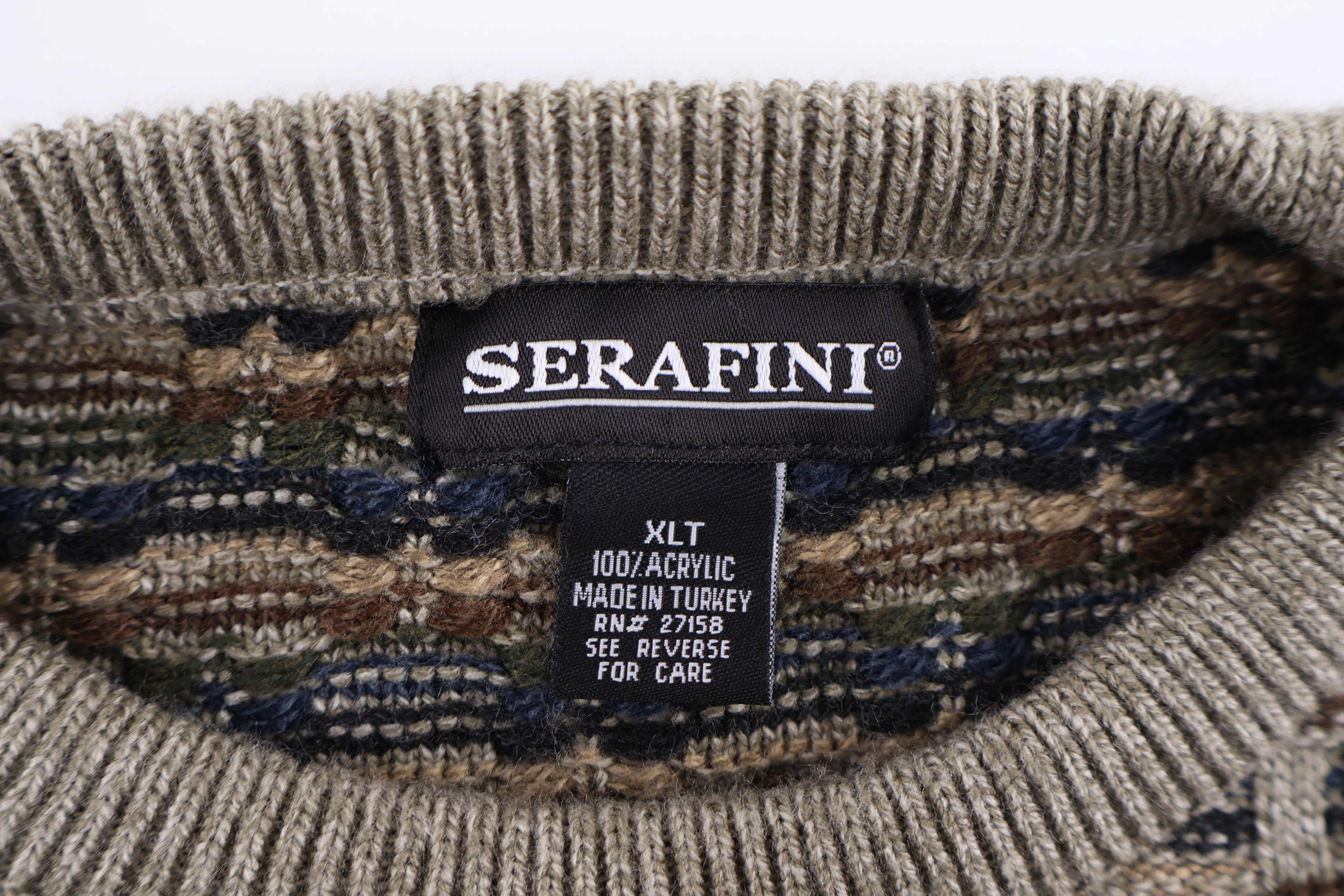 90's Serafini Multipattern Knit Sweater