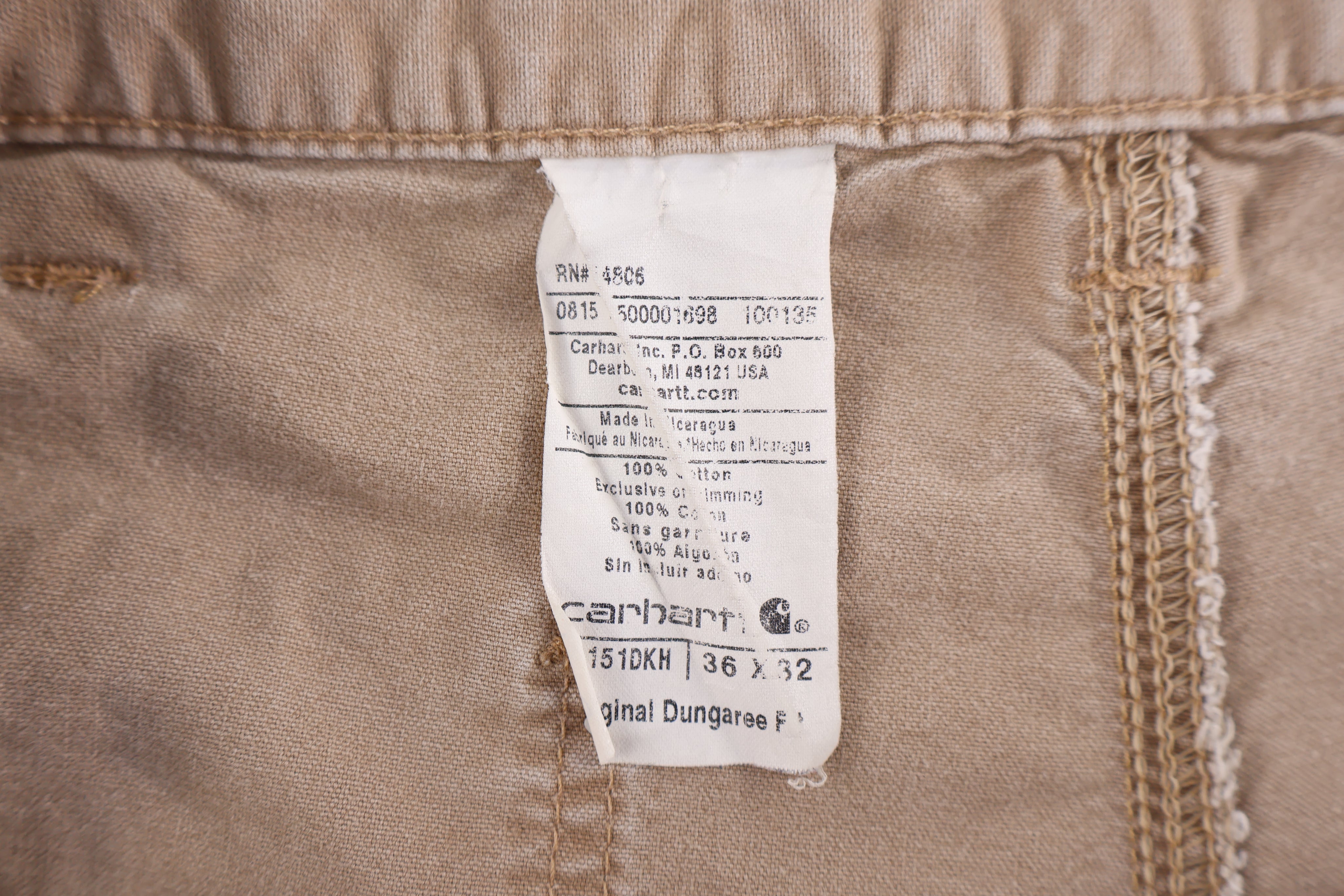 Carhartt Logo Patch Tan Pants