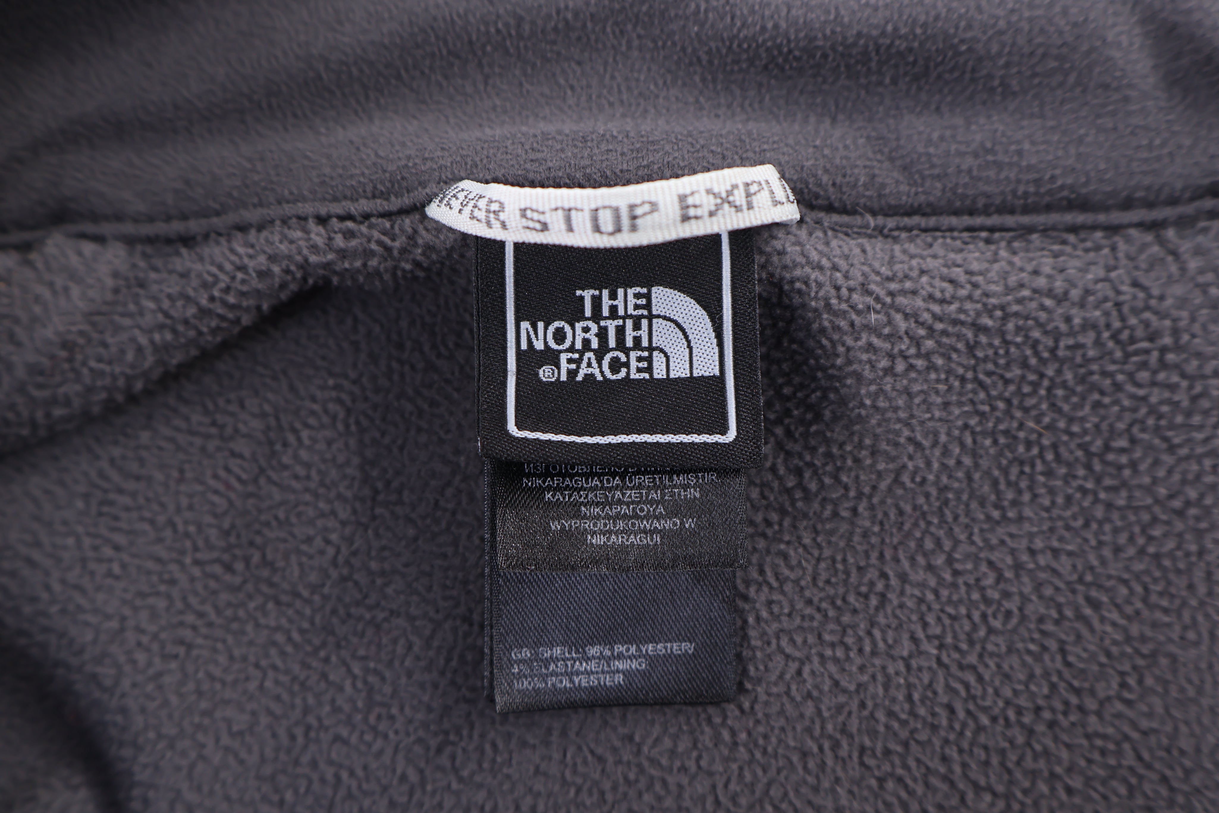 The North Face Embroidered Logo Grey Full zip Jacket