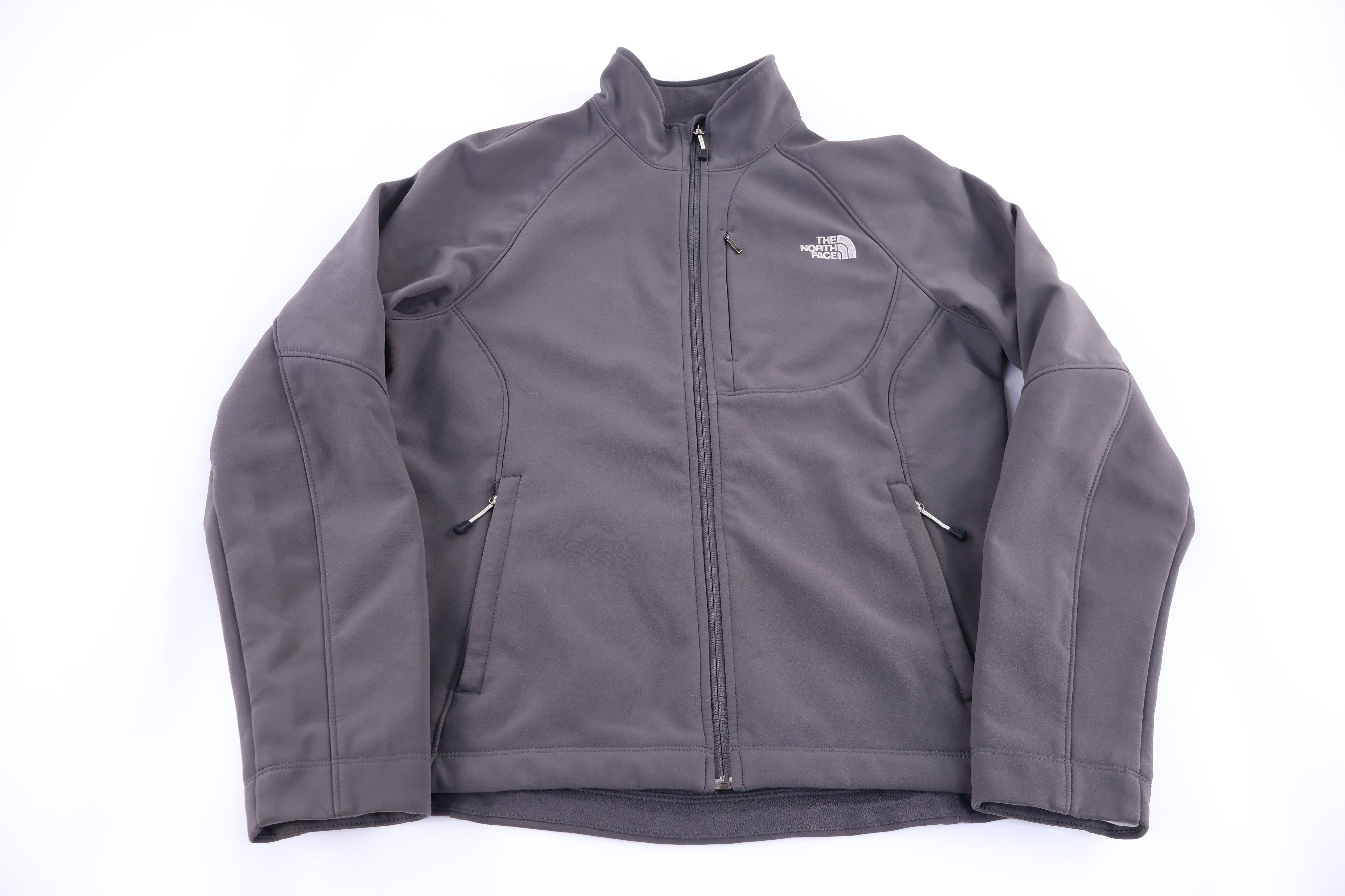 The North Face Embroidered Logo Grey Full zip Jacket