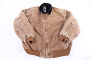 Carhartt Logo Patch Tan Full Zip Jacket