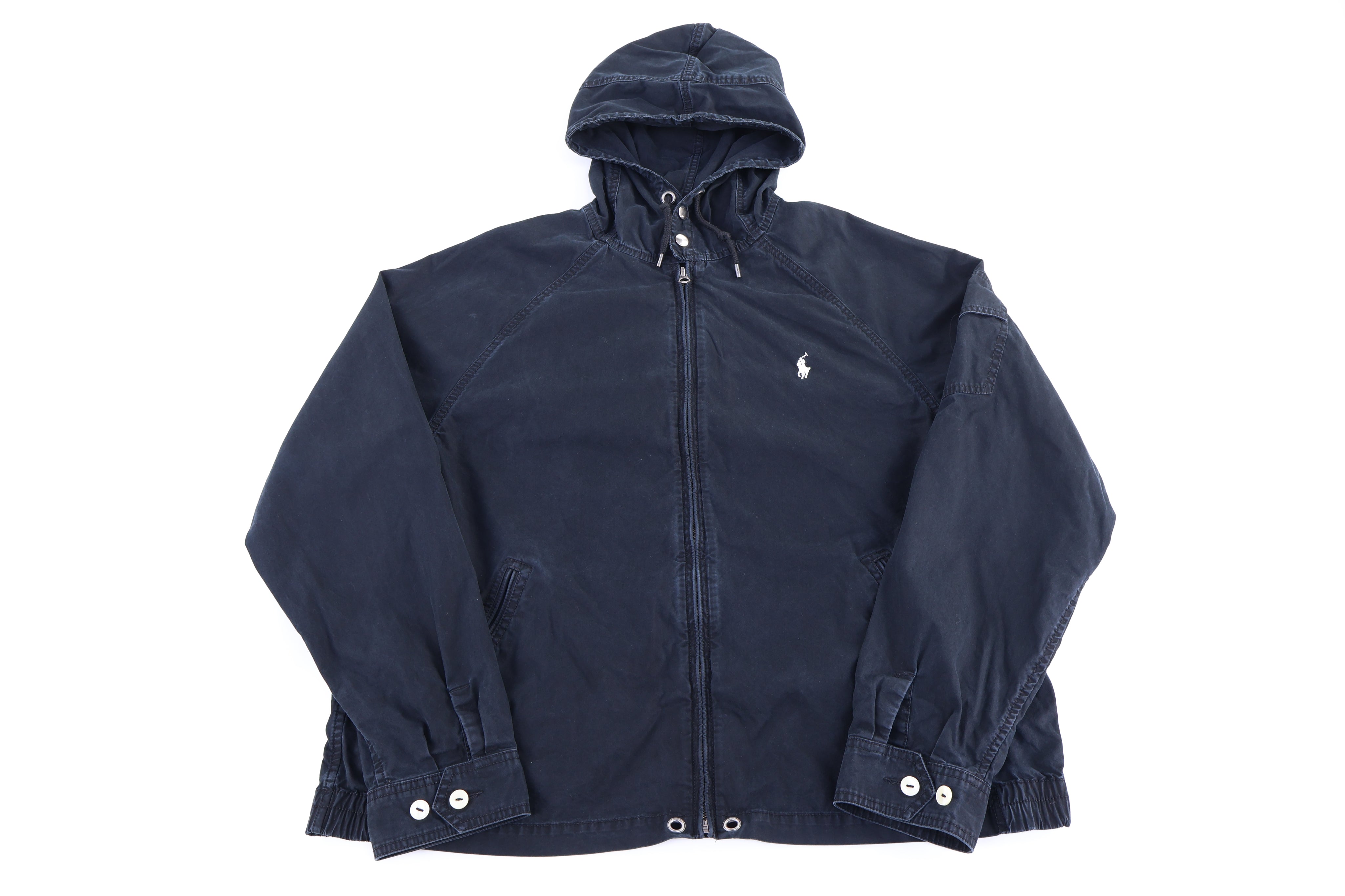 Polo Ralph Lauren Embroidered Logo Black Full Zip Jacket