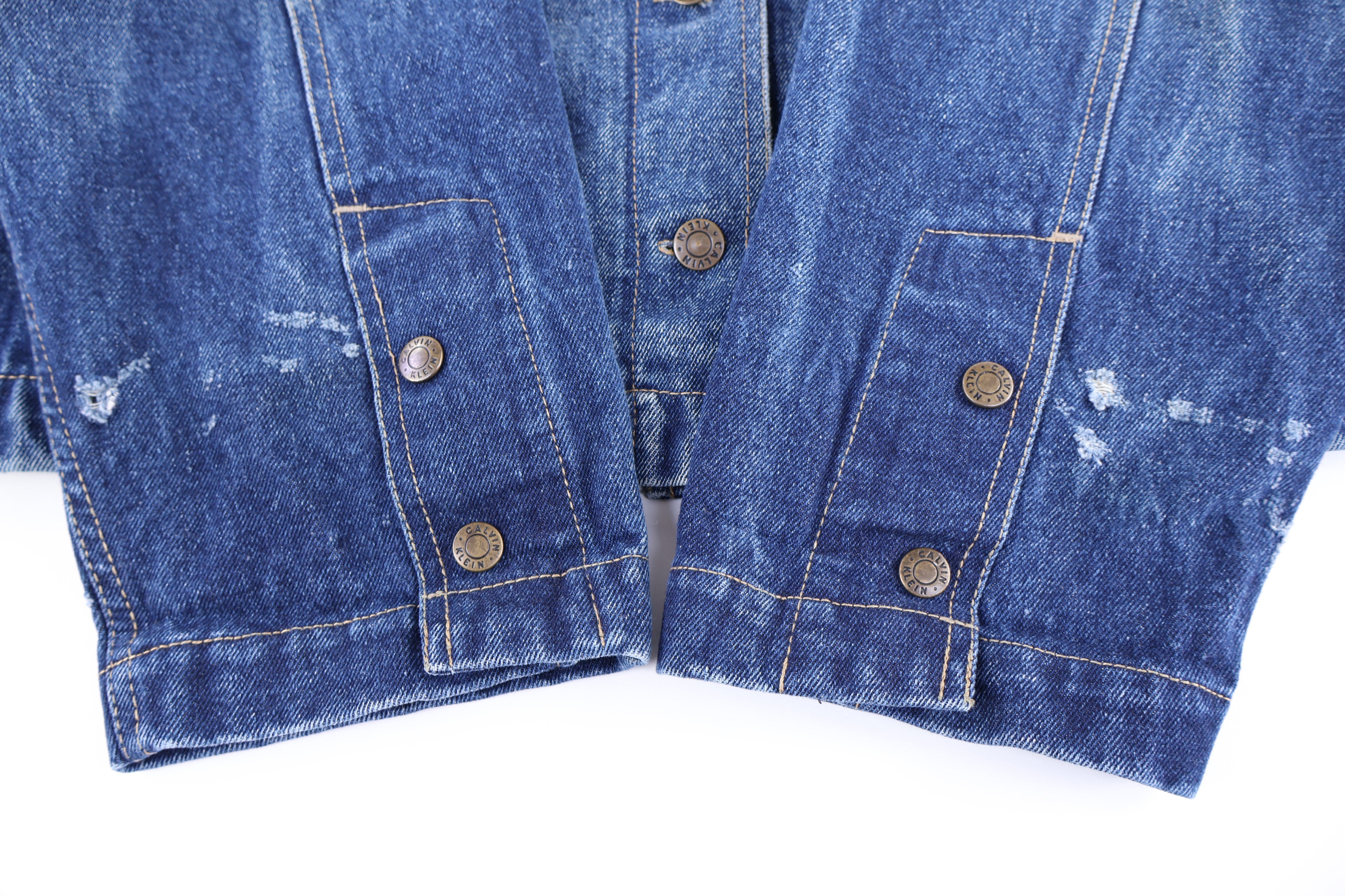 Vintage Calvin Klein Dark Wash Denim Jacket