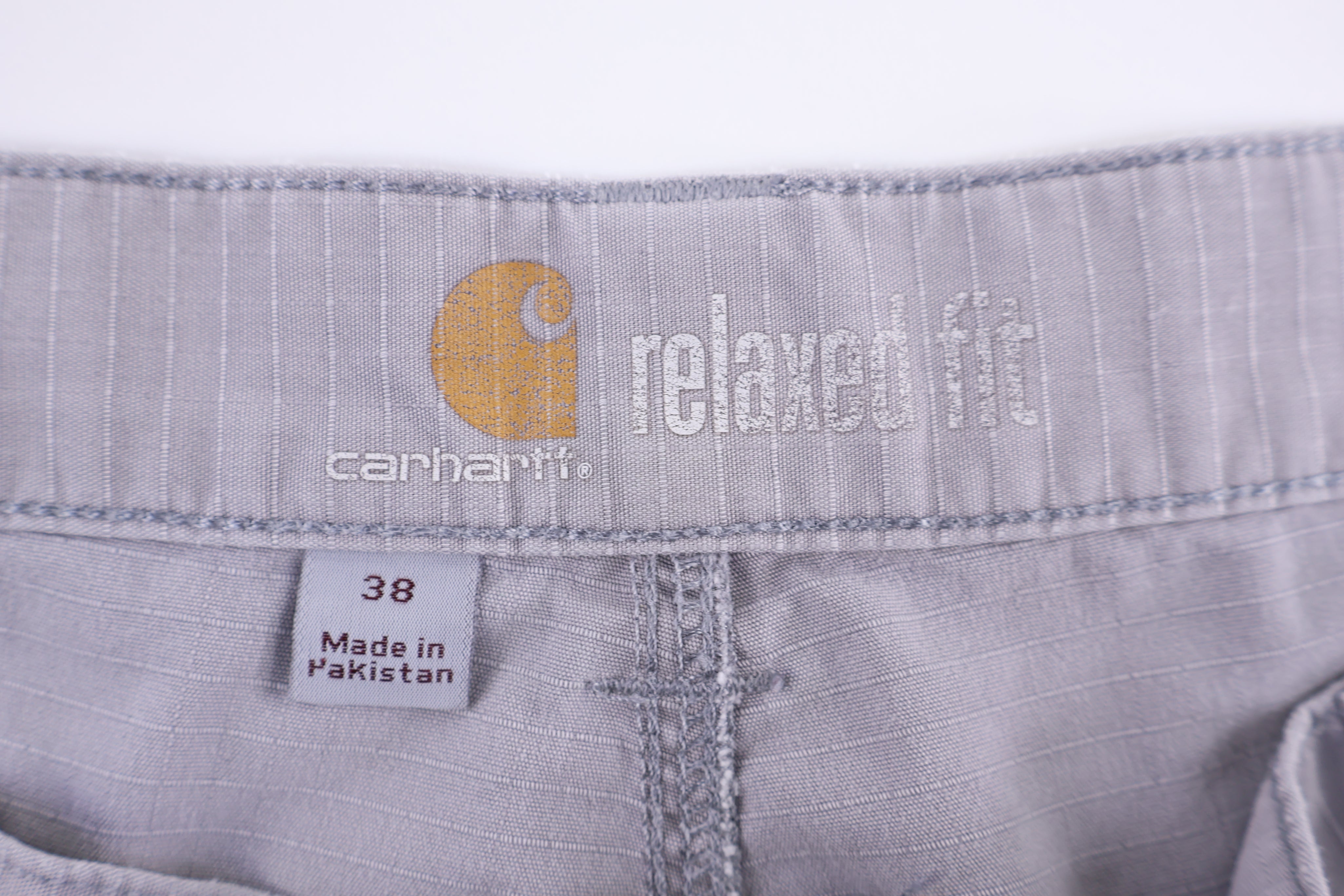 Carhartt Logo Patch Grey Cargo Shorts