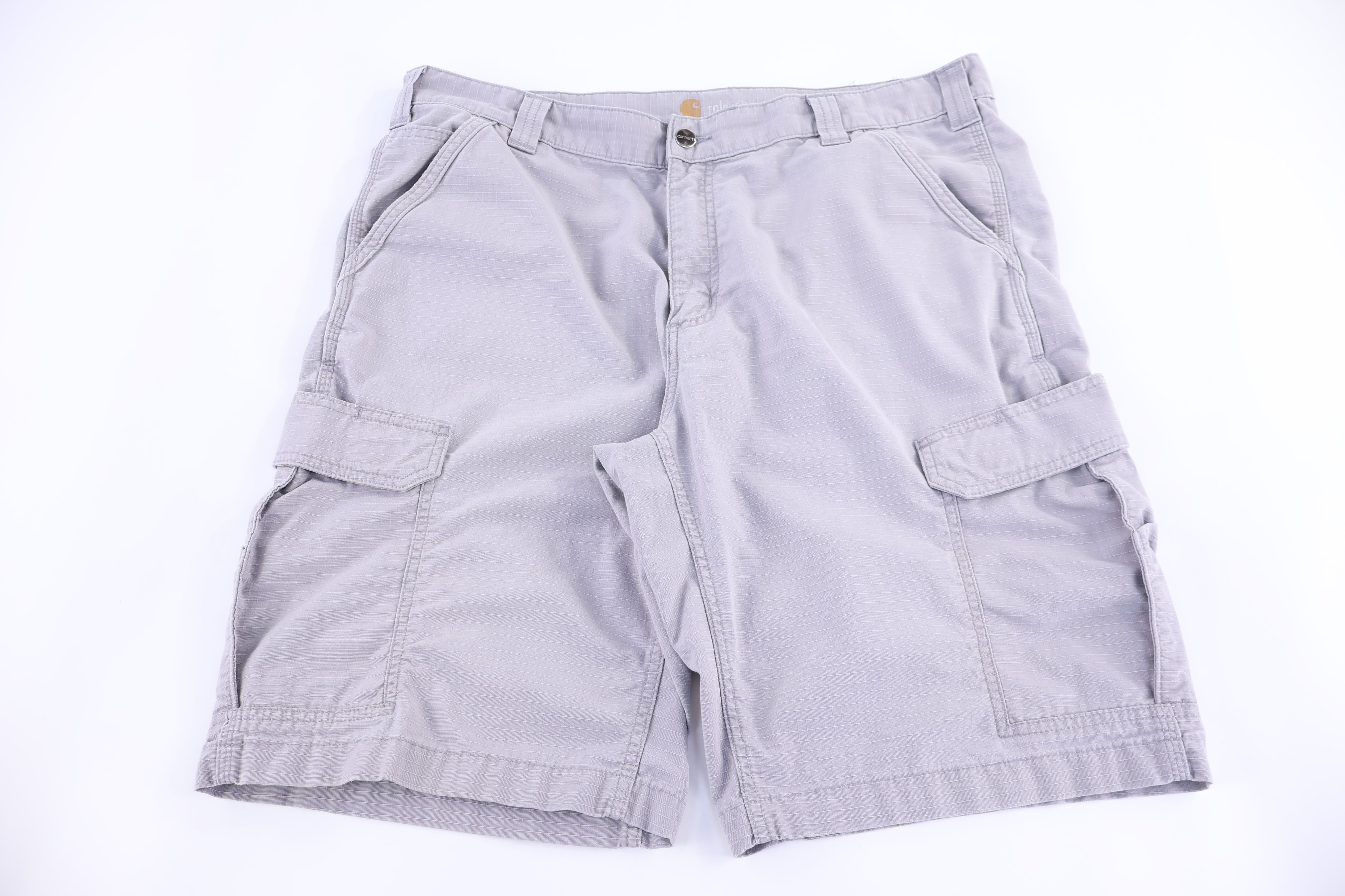 Carhartt Logo Patch Grey Cargo Shorts