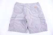 Carhartt Logo Patch Grey Cargo Shorts