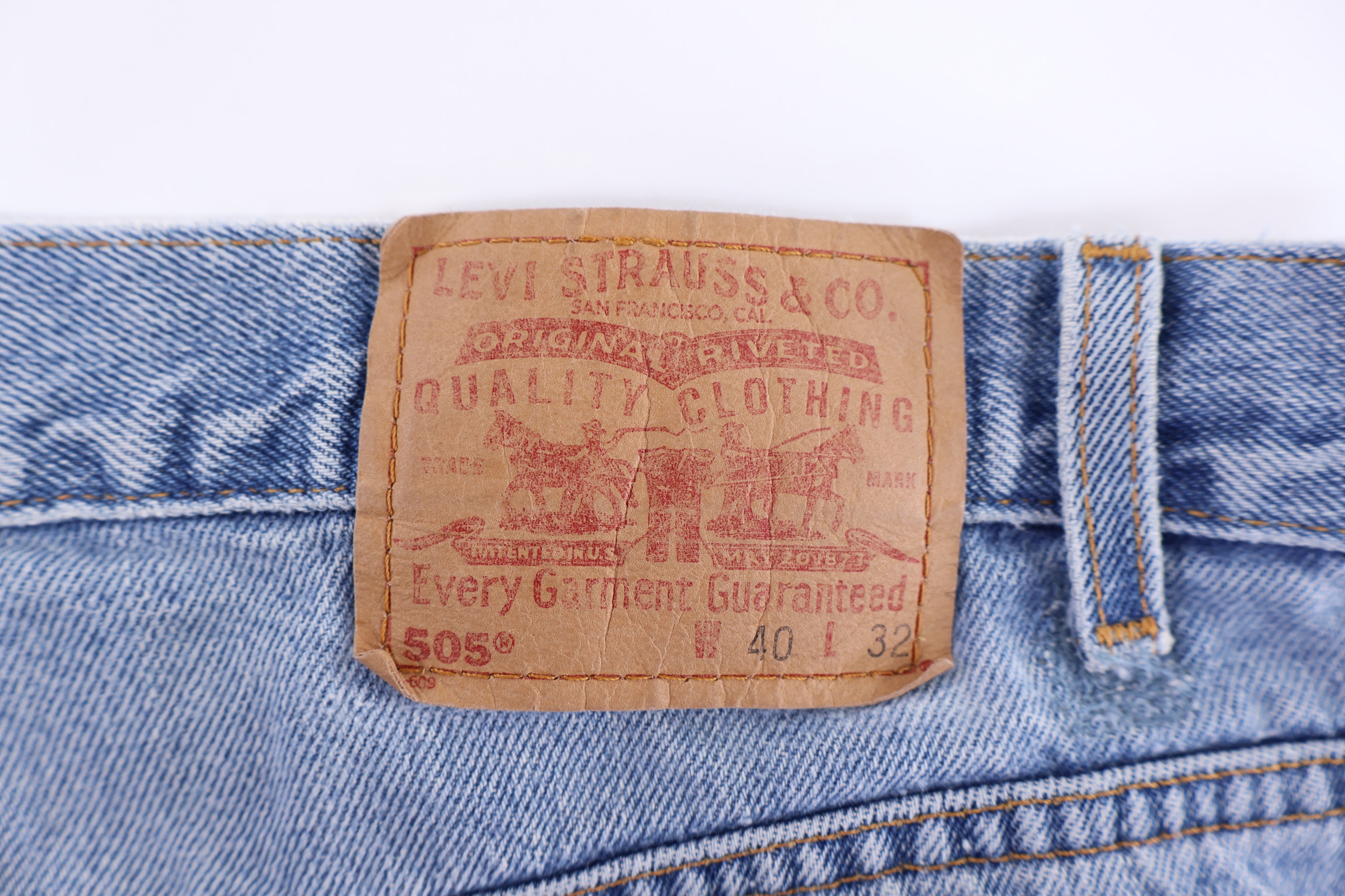 Vintage Levi's 505 Light Wash Denim Jeans