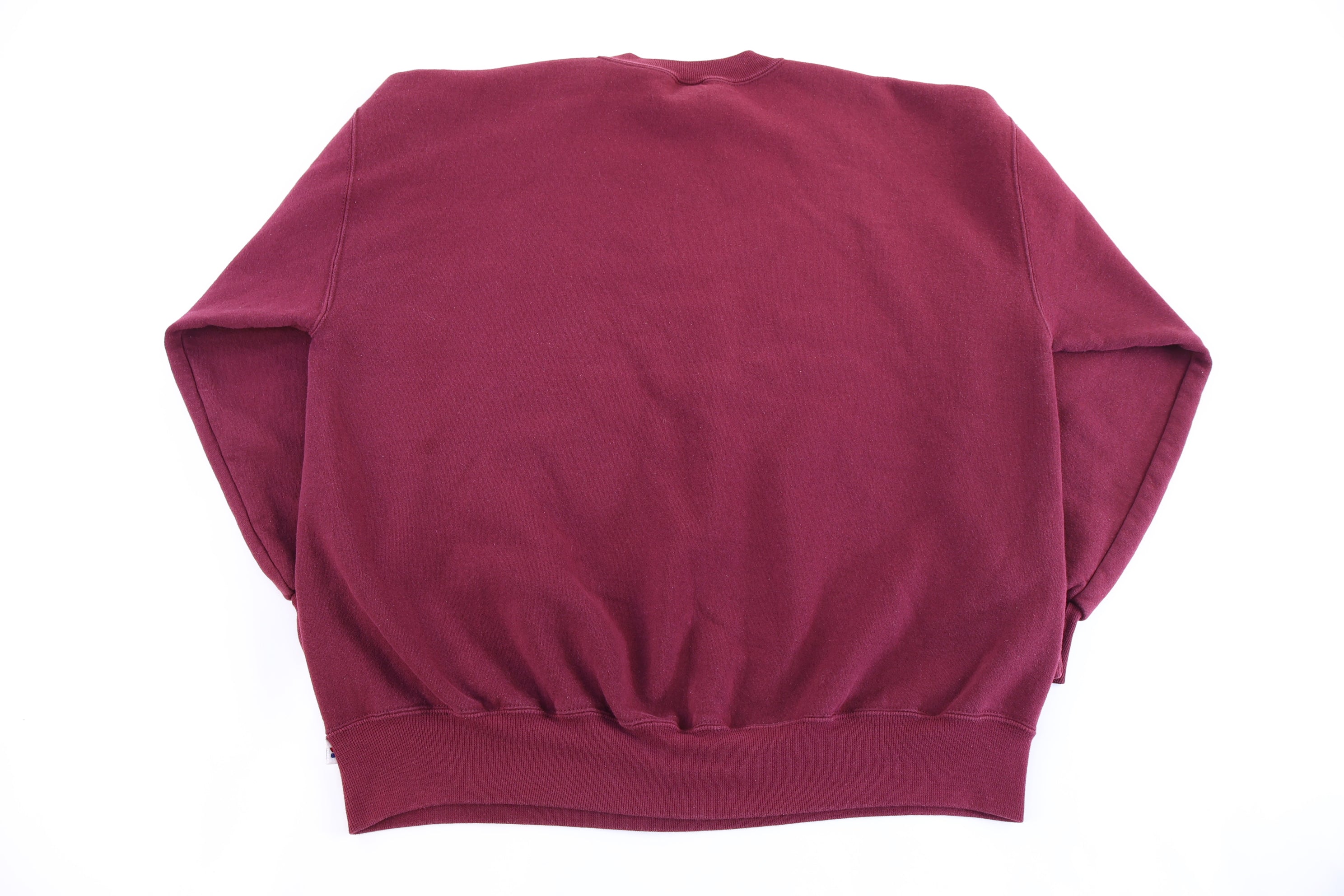 90's Russell Athletic Maroon Blank Sweatshirt