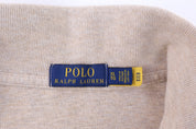 Polo Ralph Lauren Embroidered Logo Tan Embroidered Logo Quarter Zip Pullover