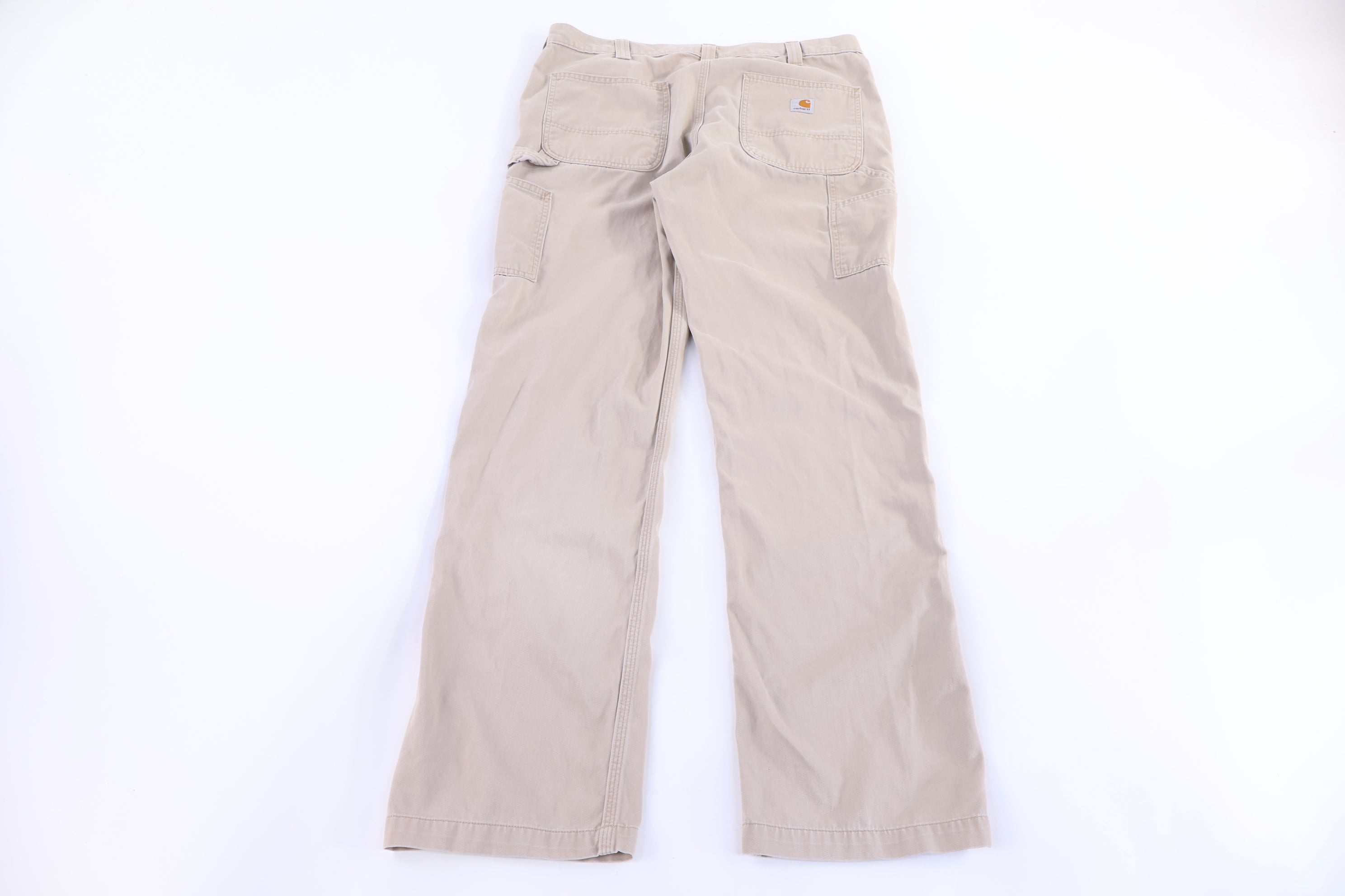 Carhartt Logo Patch Tan Relaxed Fit Pants