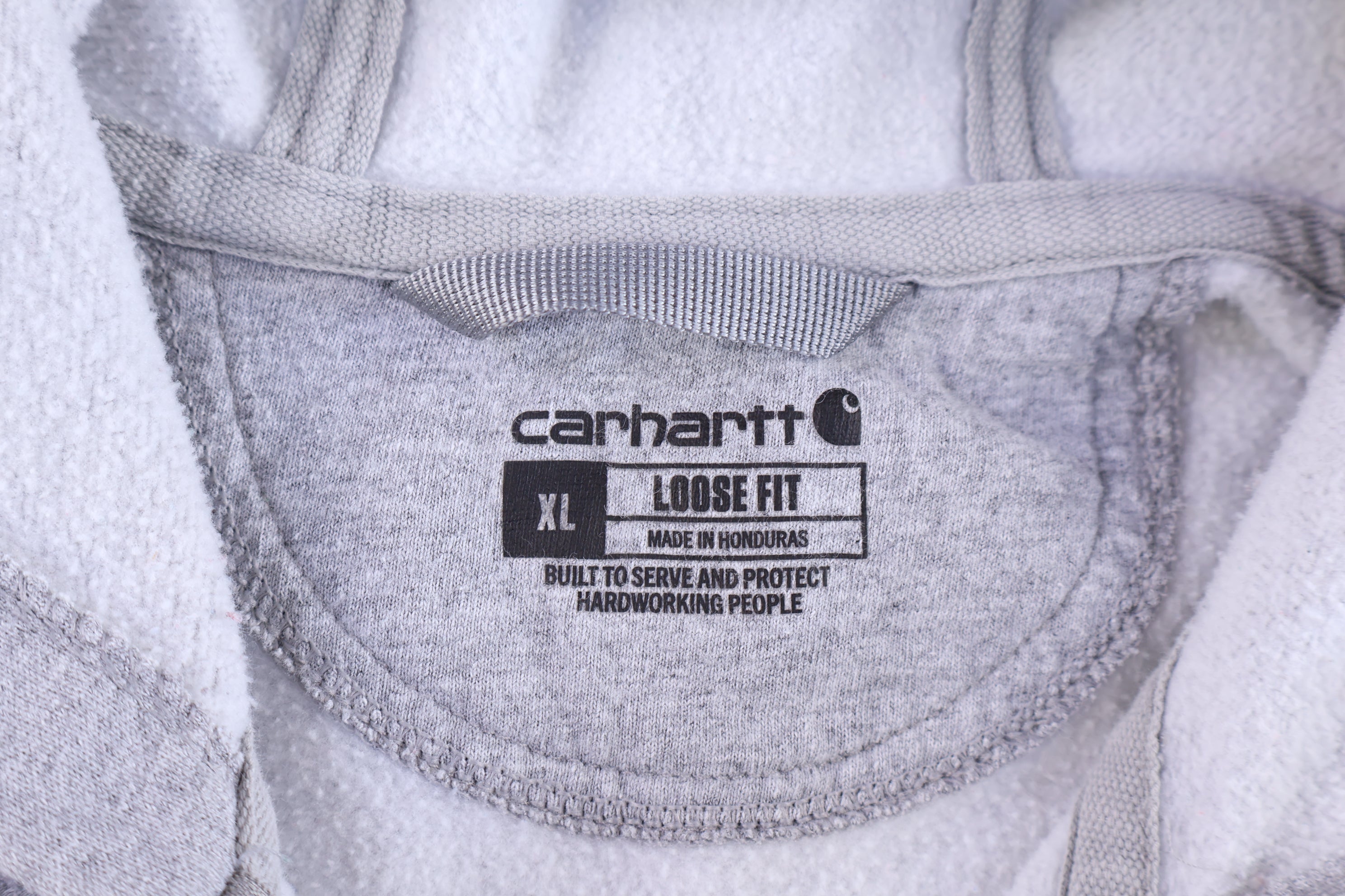 Carhartt Logo Patch Grey Full Zip Jacket