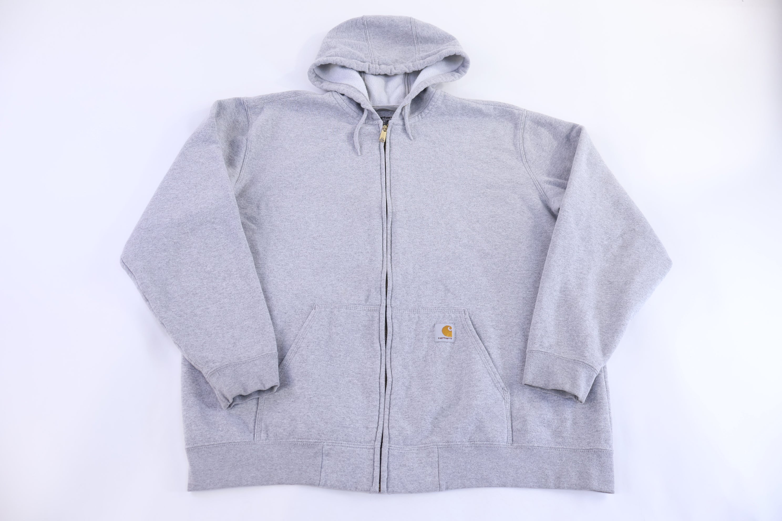 Carhartt Logo Patch Grey Full Zip Jacket
