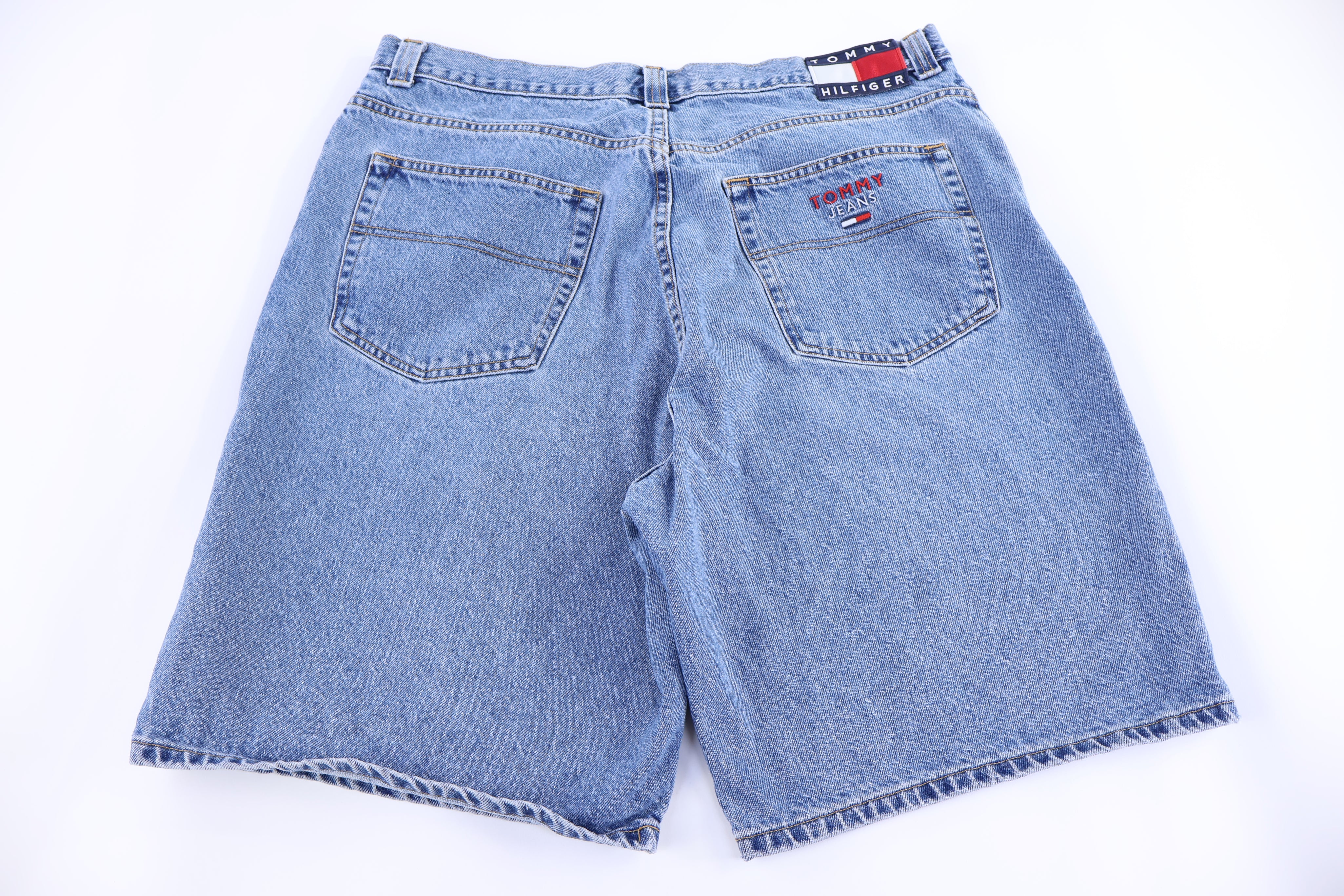 Vintage Tommy Hilfiger Embroidered Denim Shorts