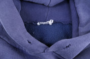 90's Adidas Embroidered Logo Blue Pullover Hoodie