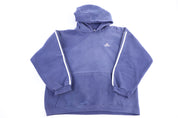 90's Adidas Embroidered Logo Blue Pullover Hoodie