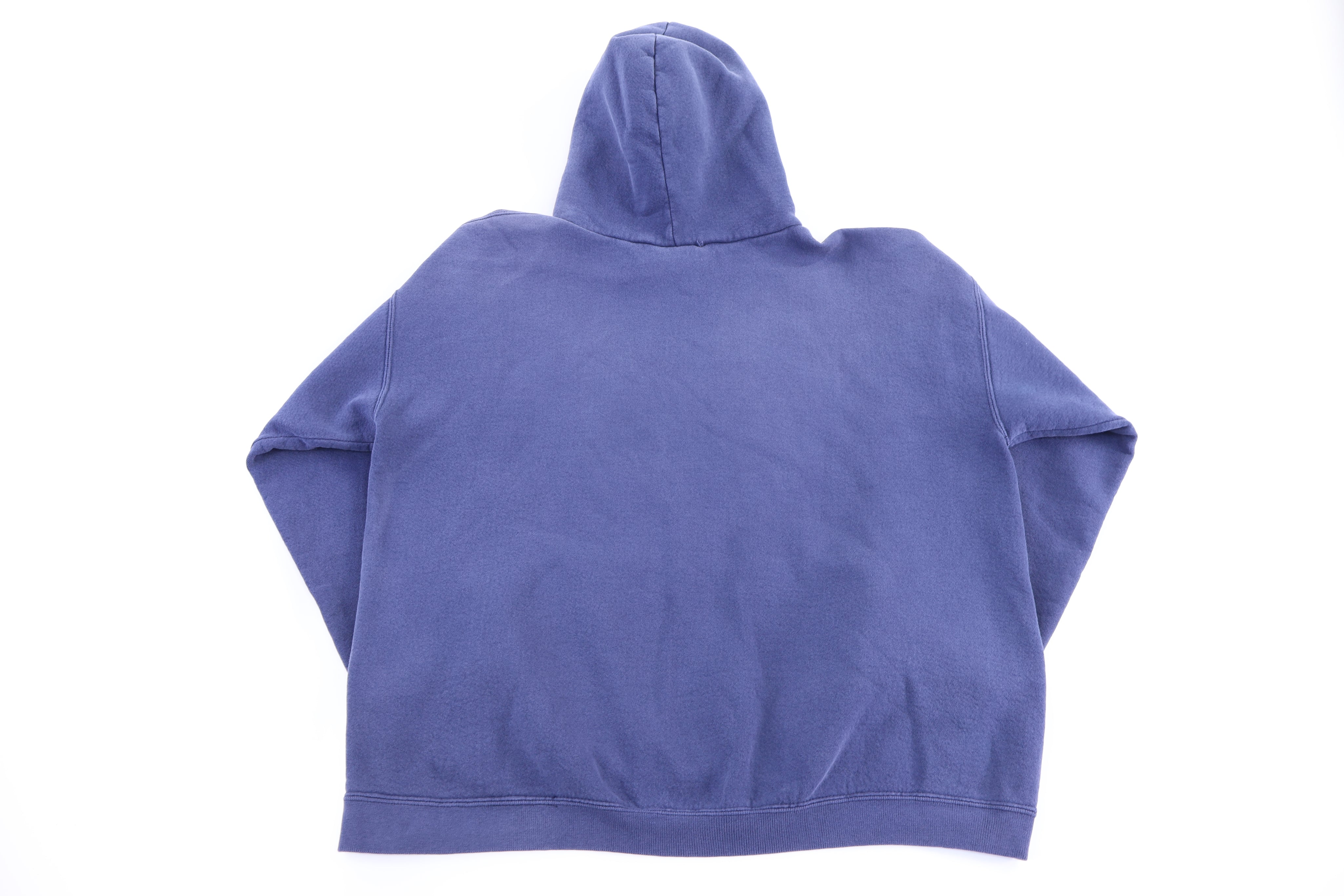 90's Adidas Embroidered Logo Blue Pullover Hoodie