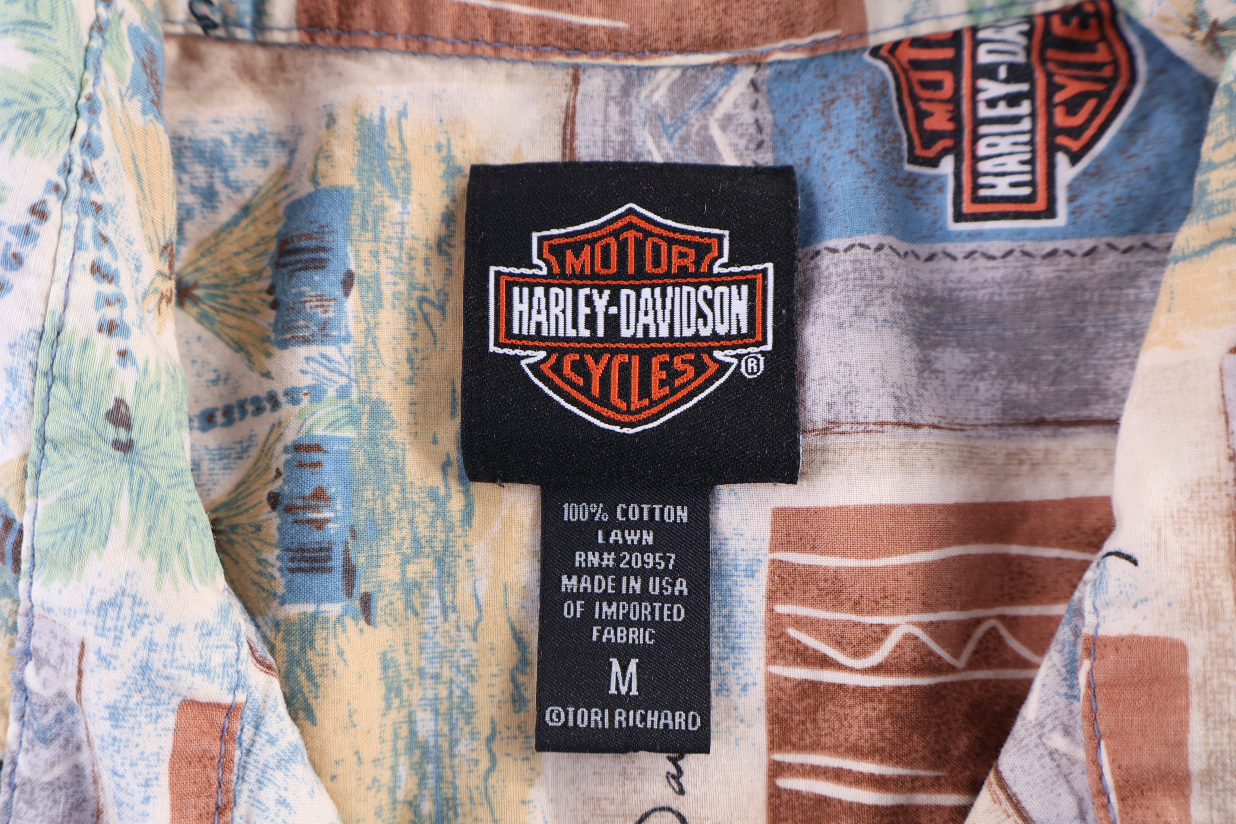Harley Davidson Motorcycles Button Down