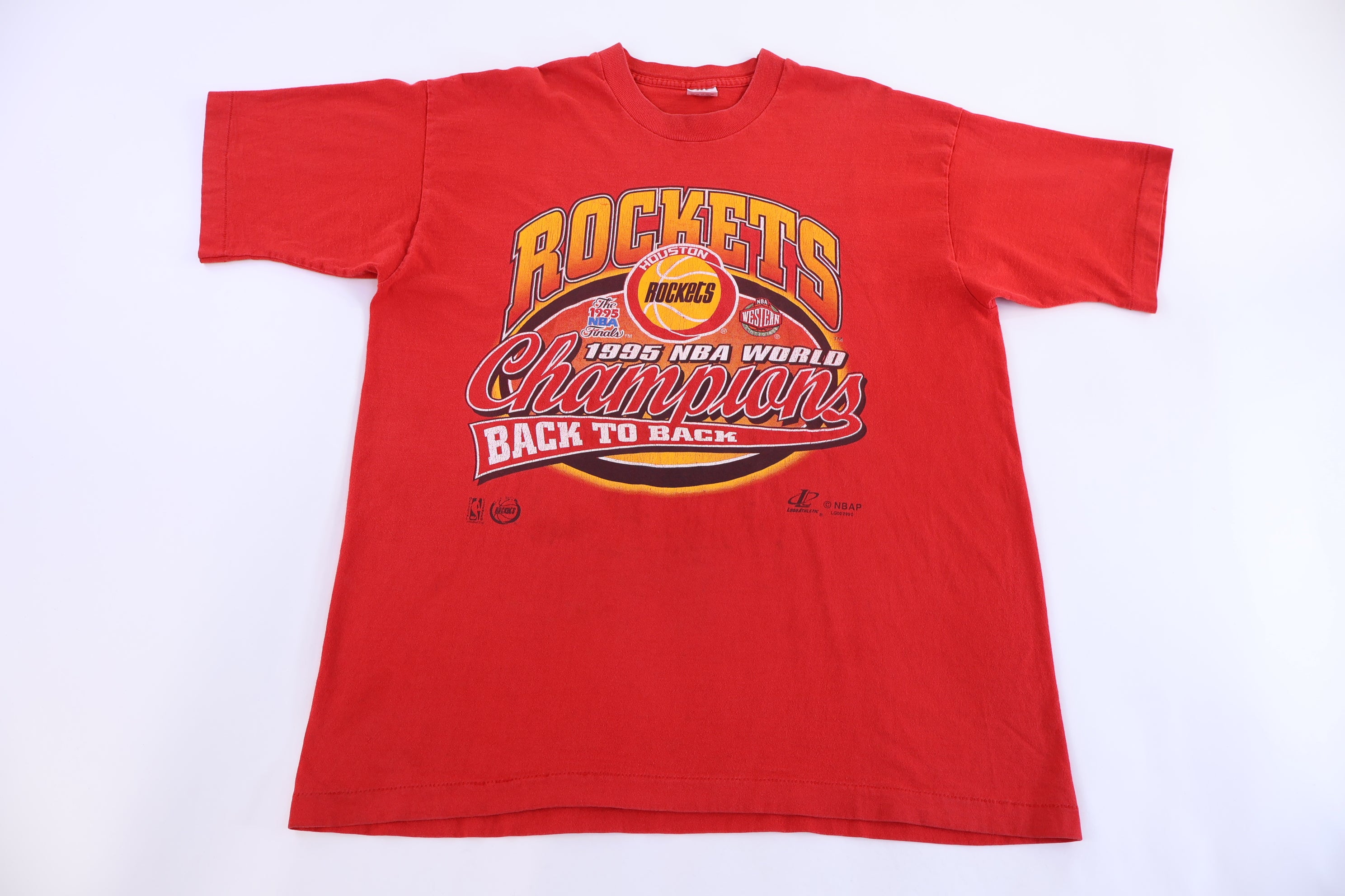 1995 Houston Rockets Basketball Champions T-shirt