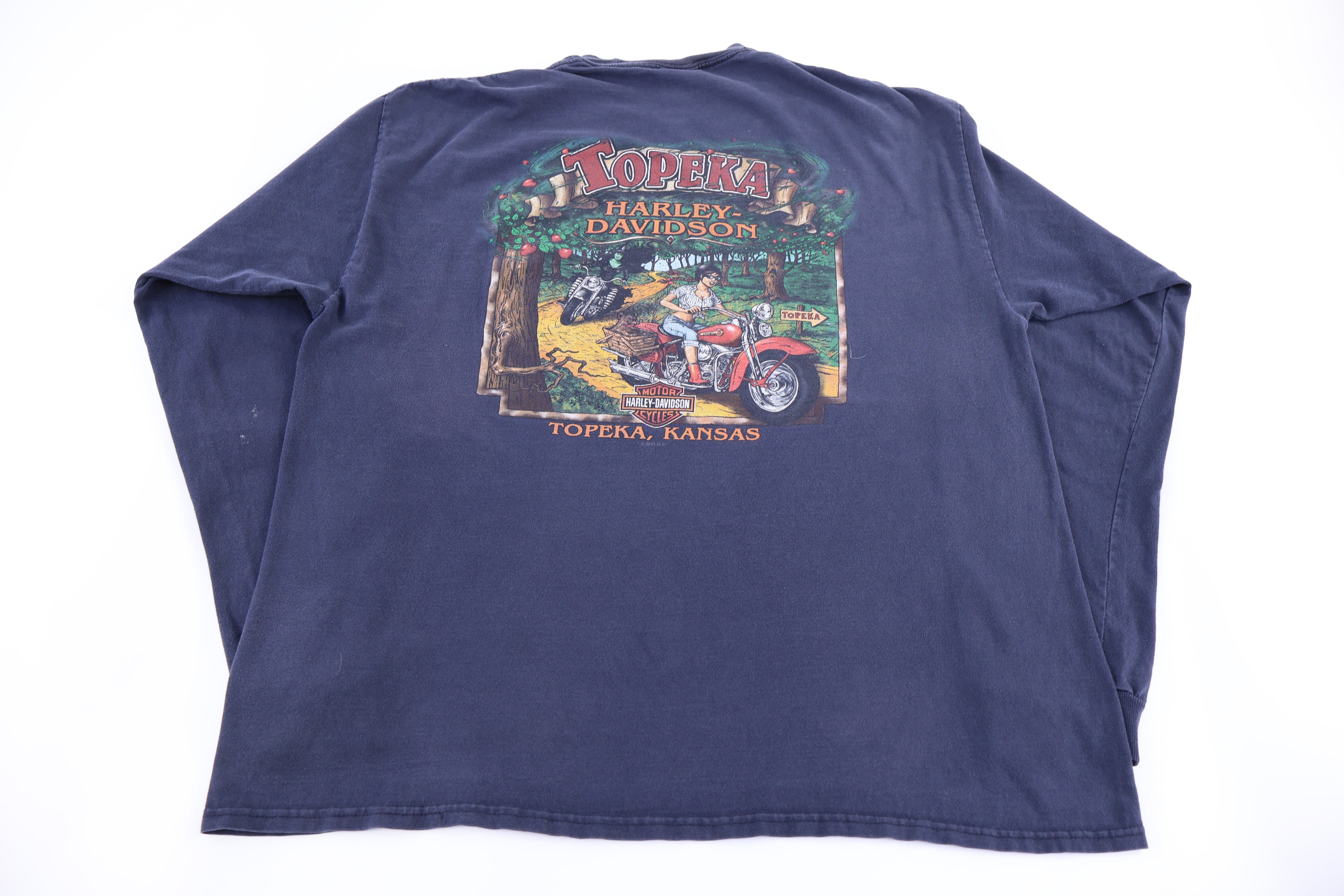 Harley Davidson Motorcycles Kansas LS T-shirt