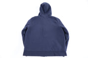 Women's Carhartt Logo Patch Blue Full Zip Hoodie