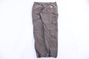 Carhartt Logo Patch Relaxed Fit Brown Pants