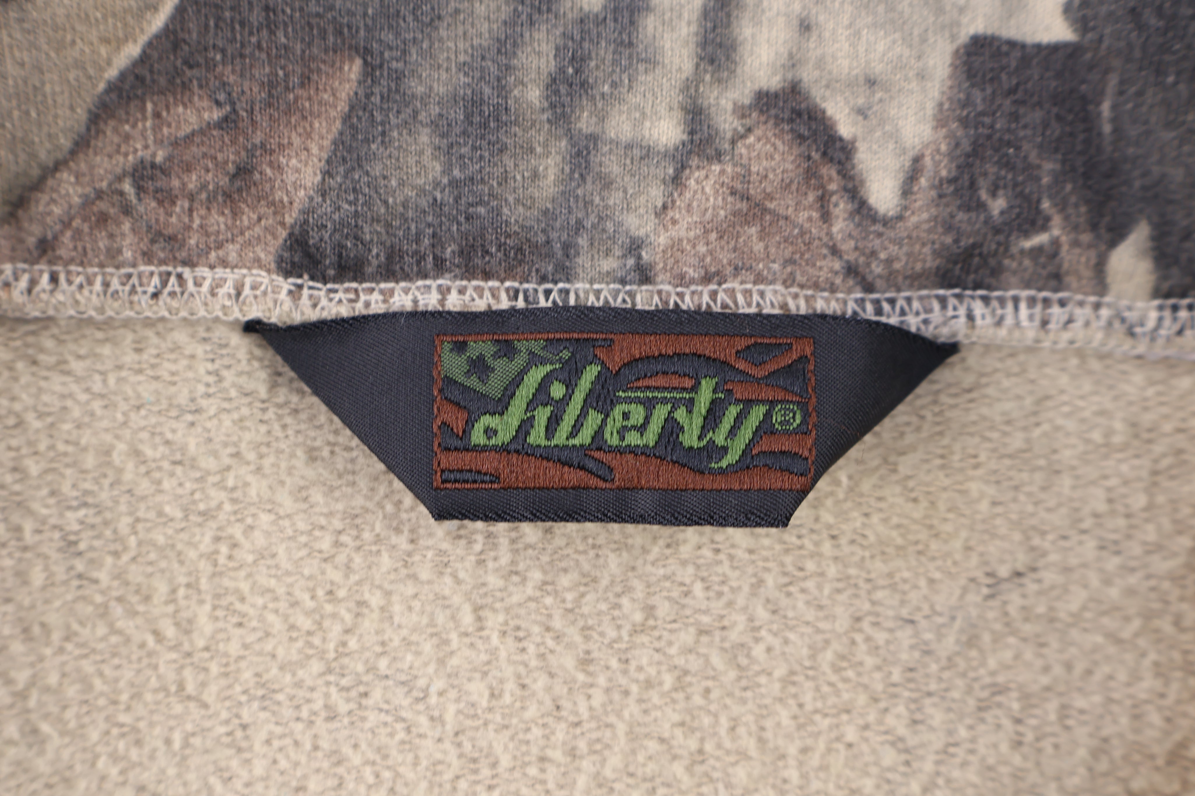 Vintage Liberty Camo Quarter Zip Sweatshirt