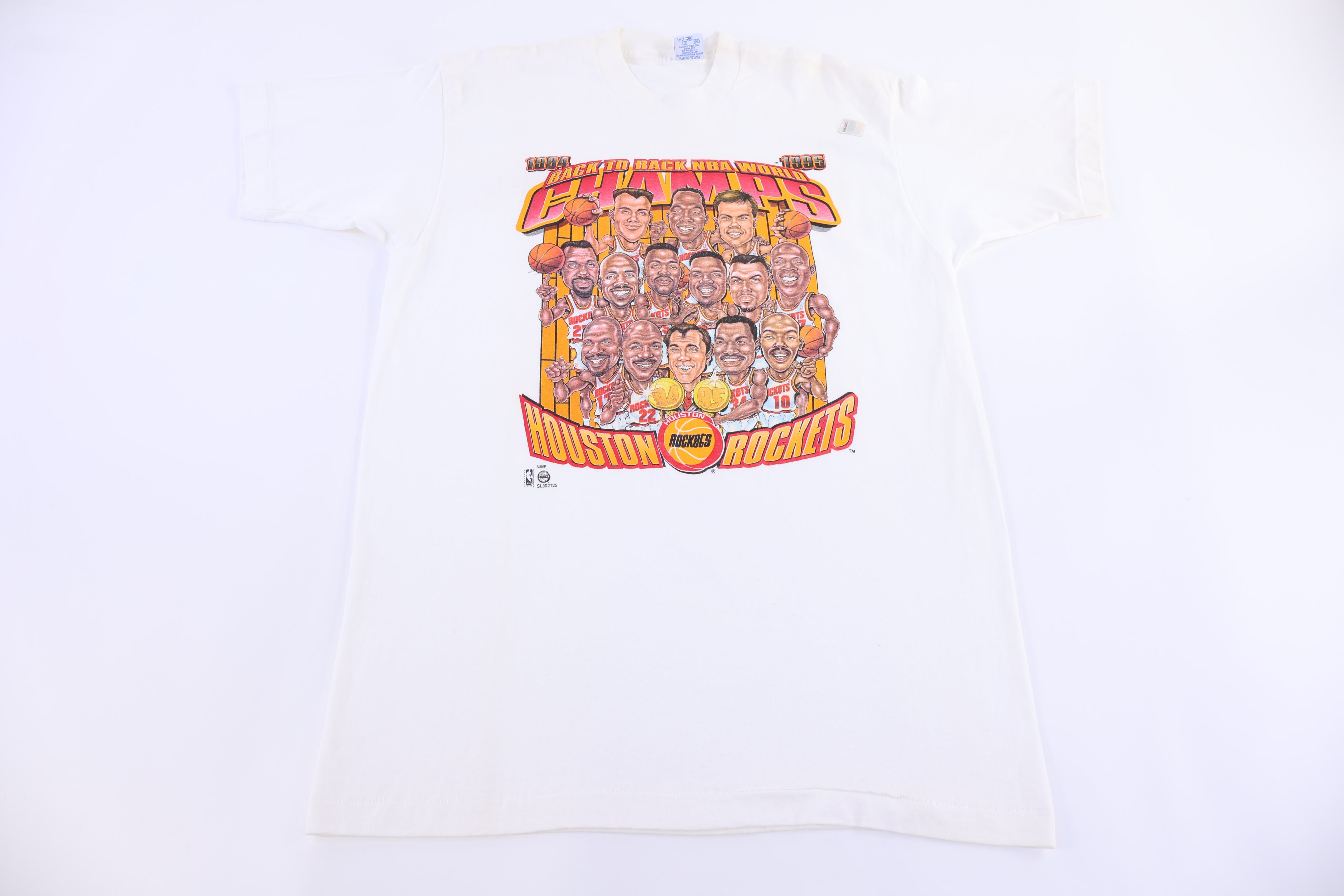1995 NBA Champions Houston Rockets Basketball T-shirt