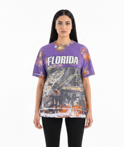 90's Florida All Over Graphic T-shirt