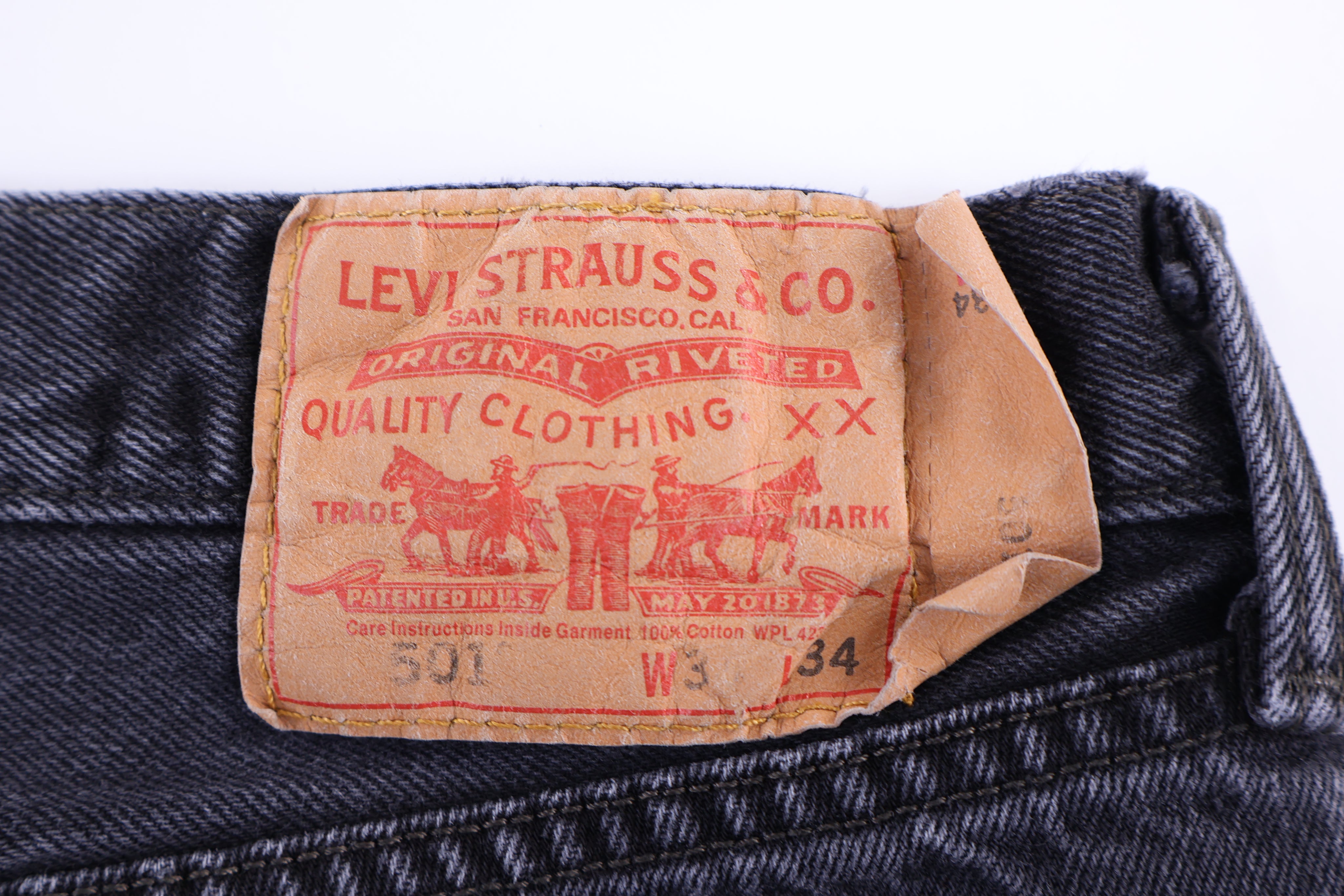 Levi's 501 Black Denim Jeans