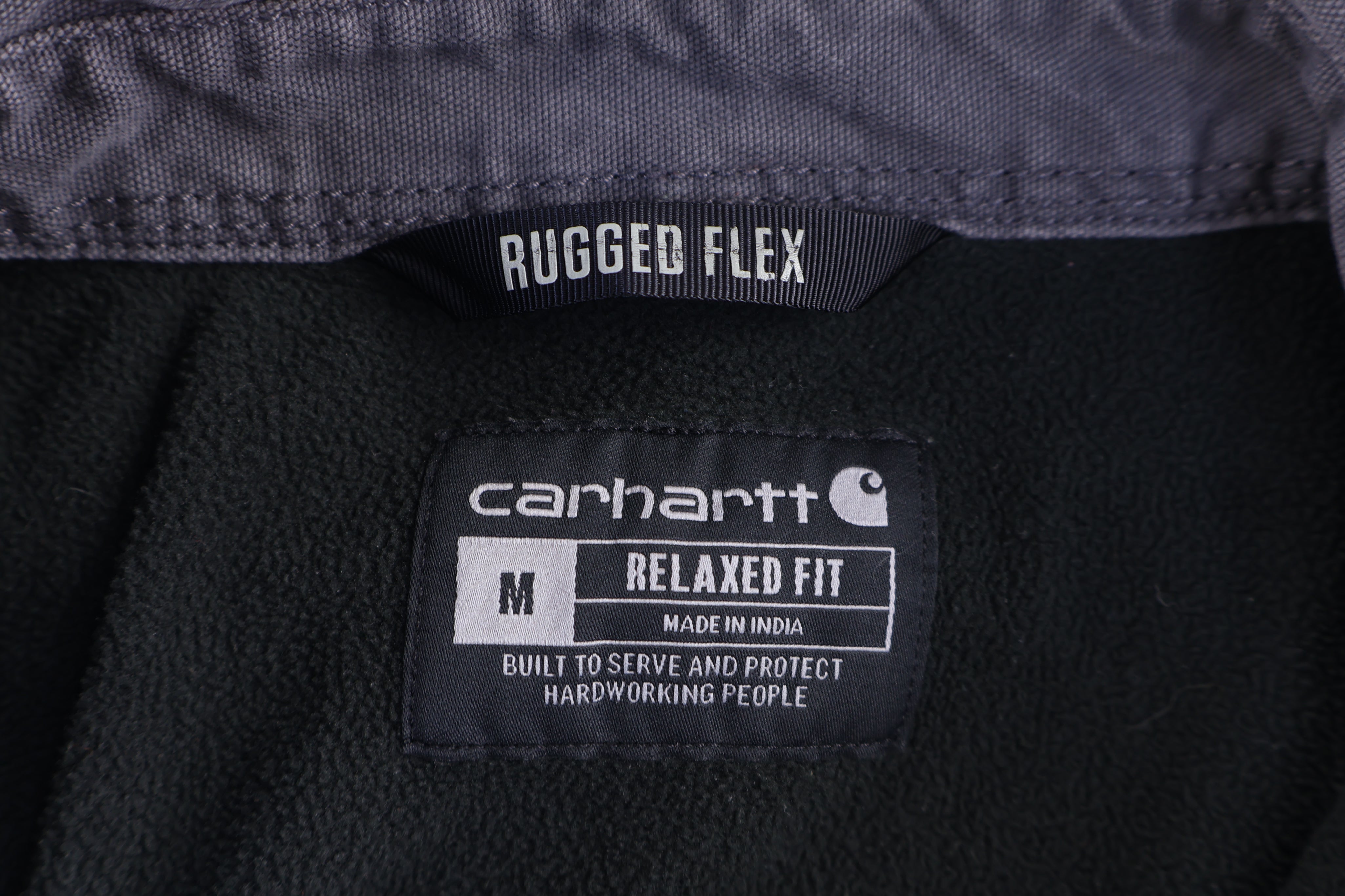 Carhartt Logo Patch Grey Rugged Flex Button Down